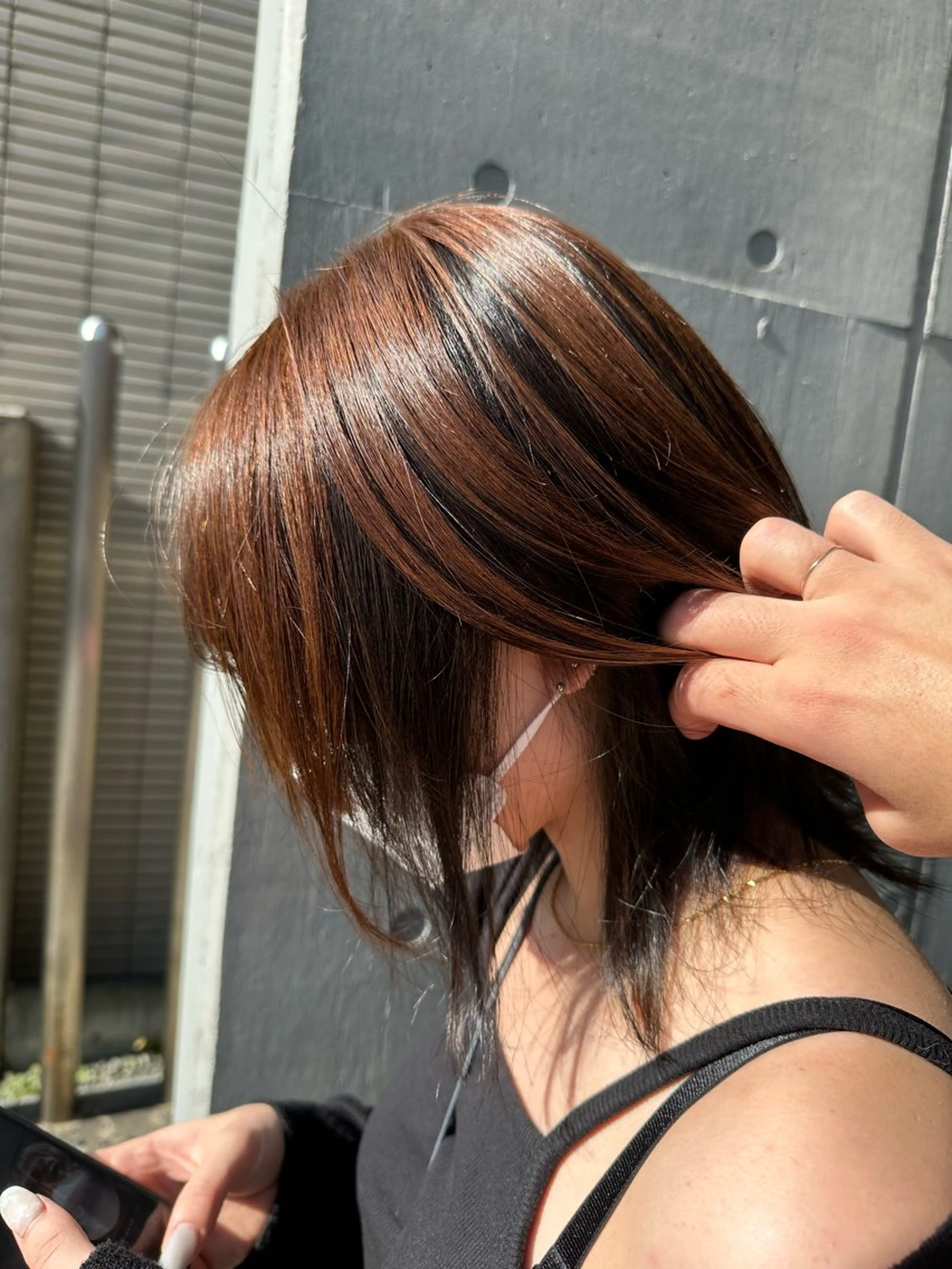 ミディアム カラー カット ヘアカラー Glanzhair 🫧‪菊池柊真🫧のヘアスタイル