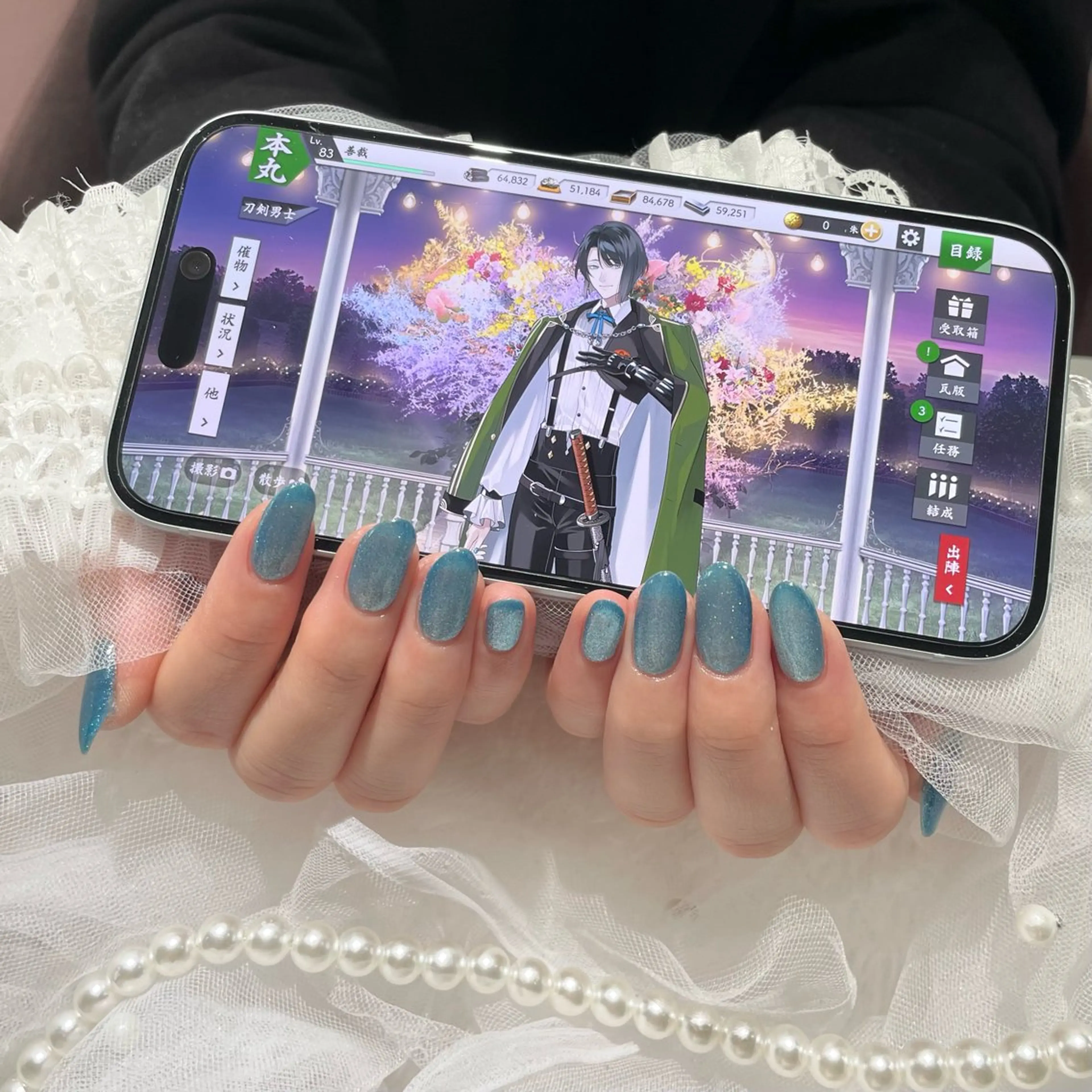 【オフ無し】マグネットネイルの写真