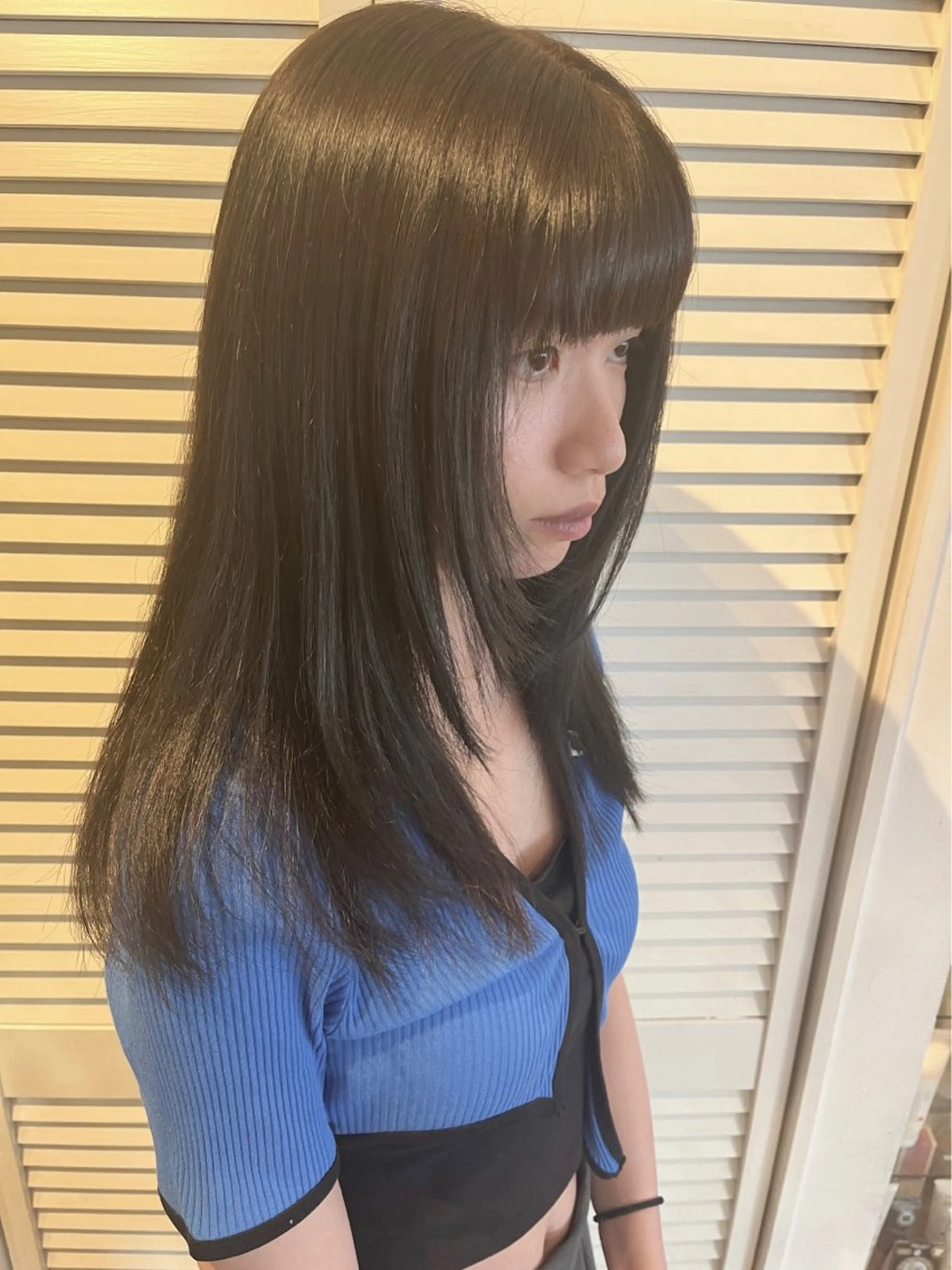 セミロング カラー 透明感カラー HOMIE TOKYO所属・sora / 渋谷 / ハイトーンのヘアスタイル