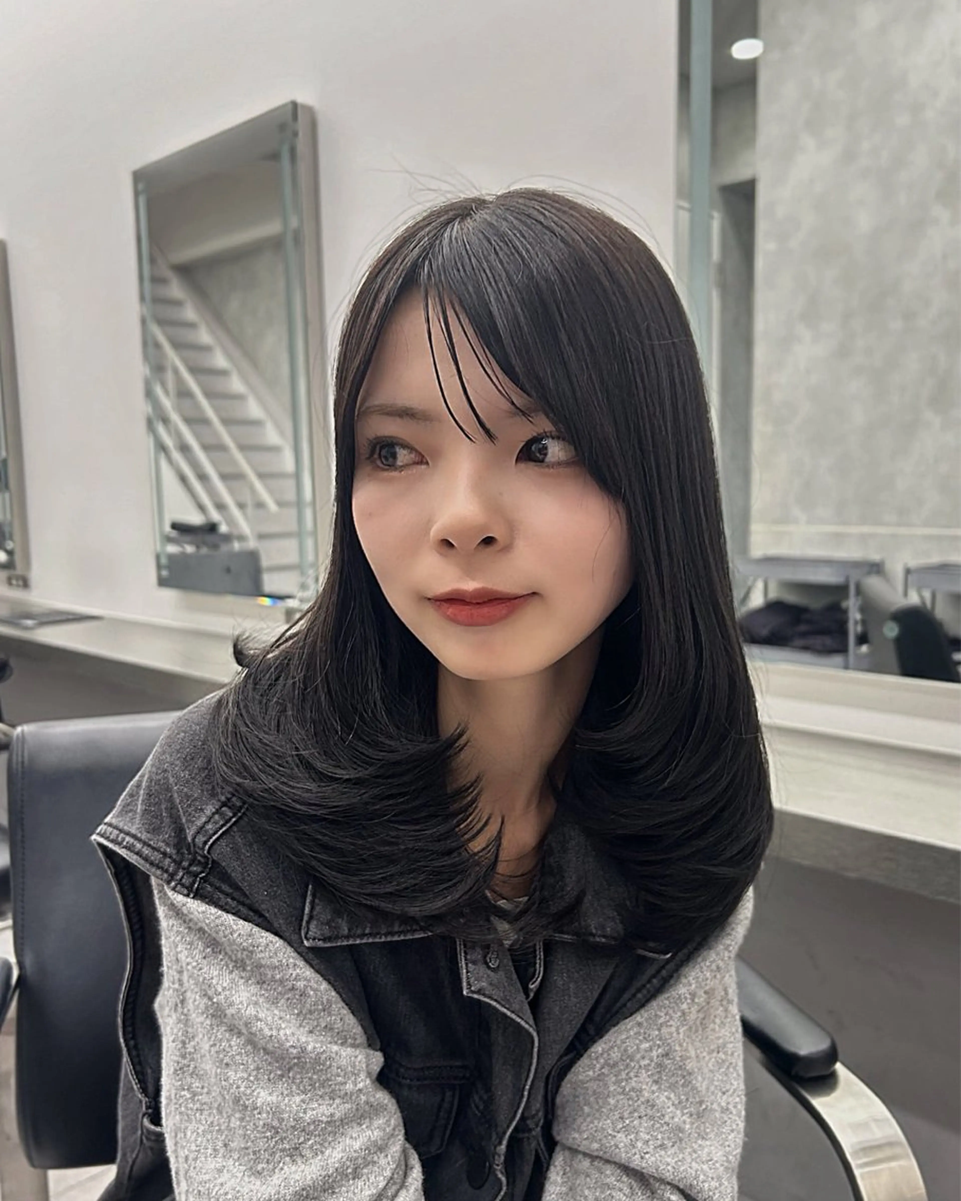 ロング ケアカラー レイヤーカット カット ヘアカラー トリートメント 大人レイヤー/艶髪 🇺🇸TOMONAのヘアスタイル