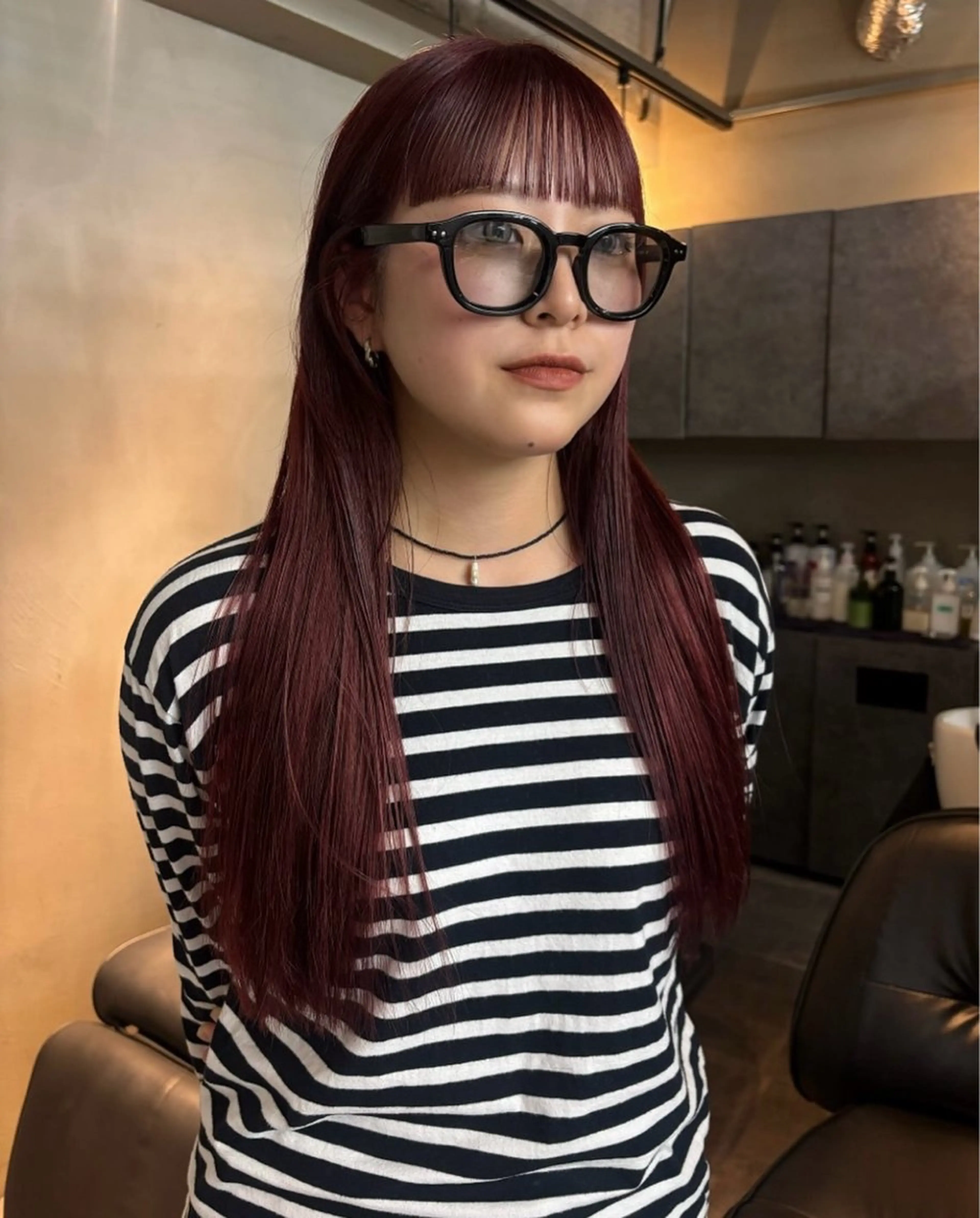 ロング MISAKI🪐 縮毛矯正のヘアスタイル