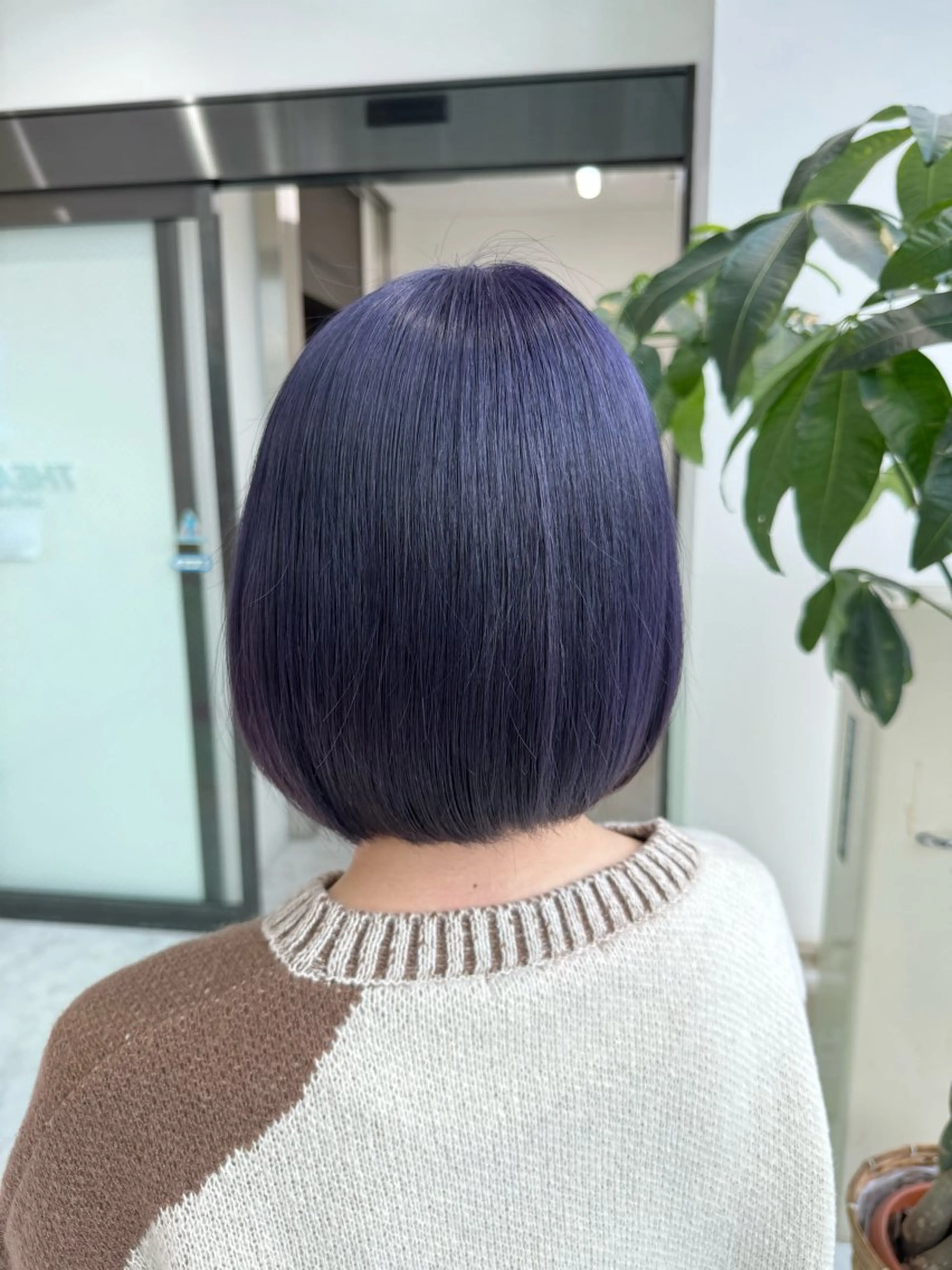ショート カラー ブルーカラー ブルーラベンダー ラベンダーカラー ヘアカラー ヘッドスパ ヘアセット ♡ブリーチカラー♡ Mirioのヘアスタイル