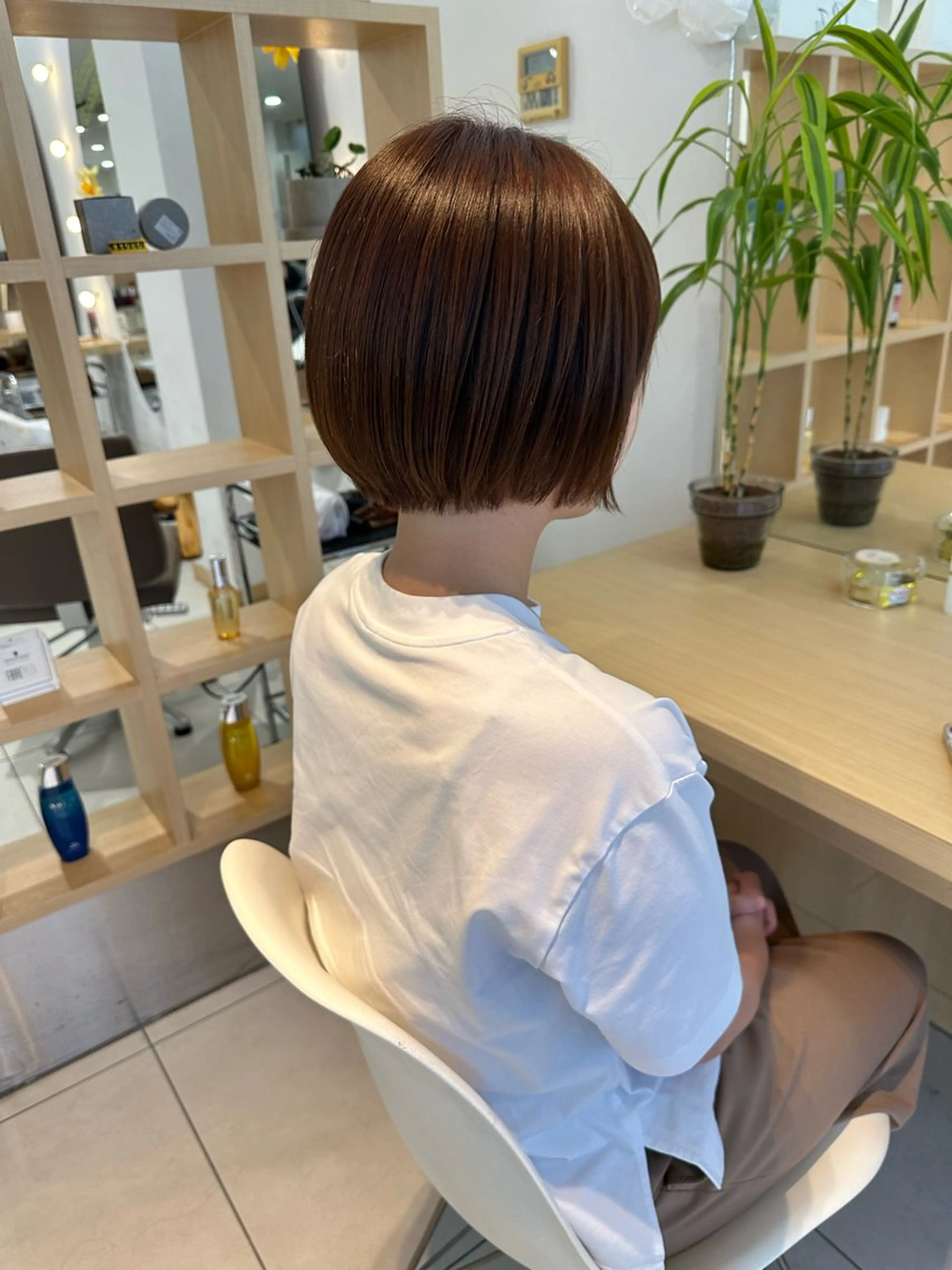 ショート カラー ヘアカラー トリートメント 山下恋佳/矢場町/ ブリーチ/ショートのヘアスタイル