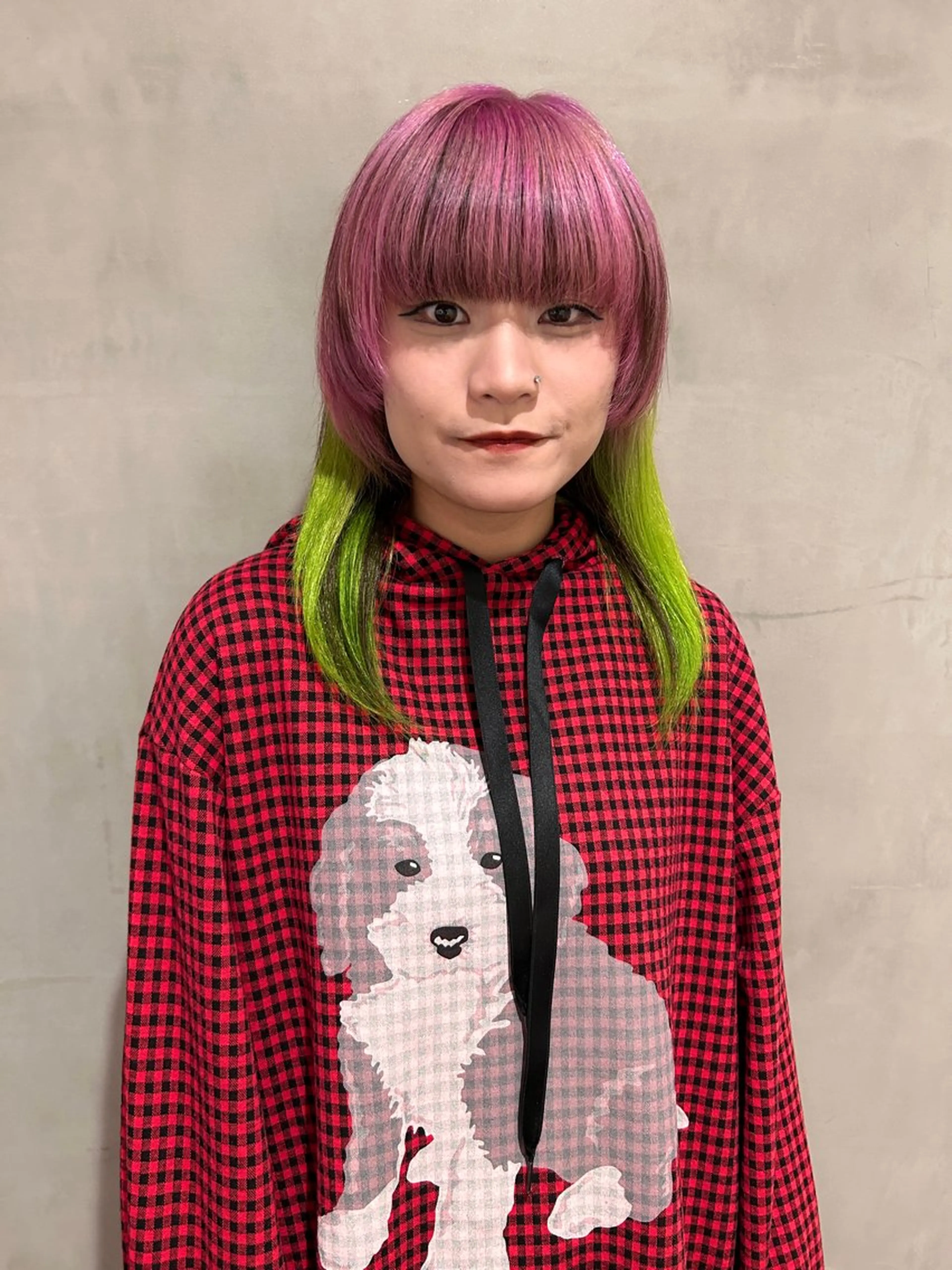 ミディアム カラー ベージュカラー ピンクカラー ヘアカラー トリートメント 暖色🍒姫カット🎀 オタク特化🎀ゆうなのヘアスタイル