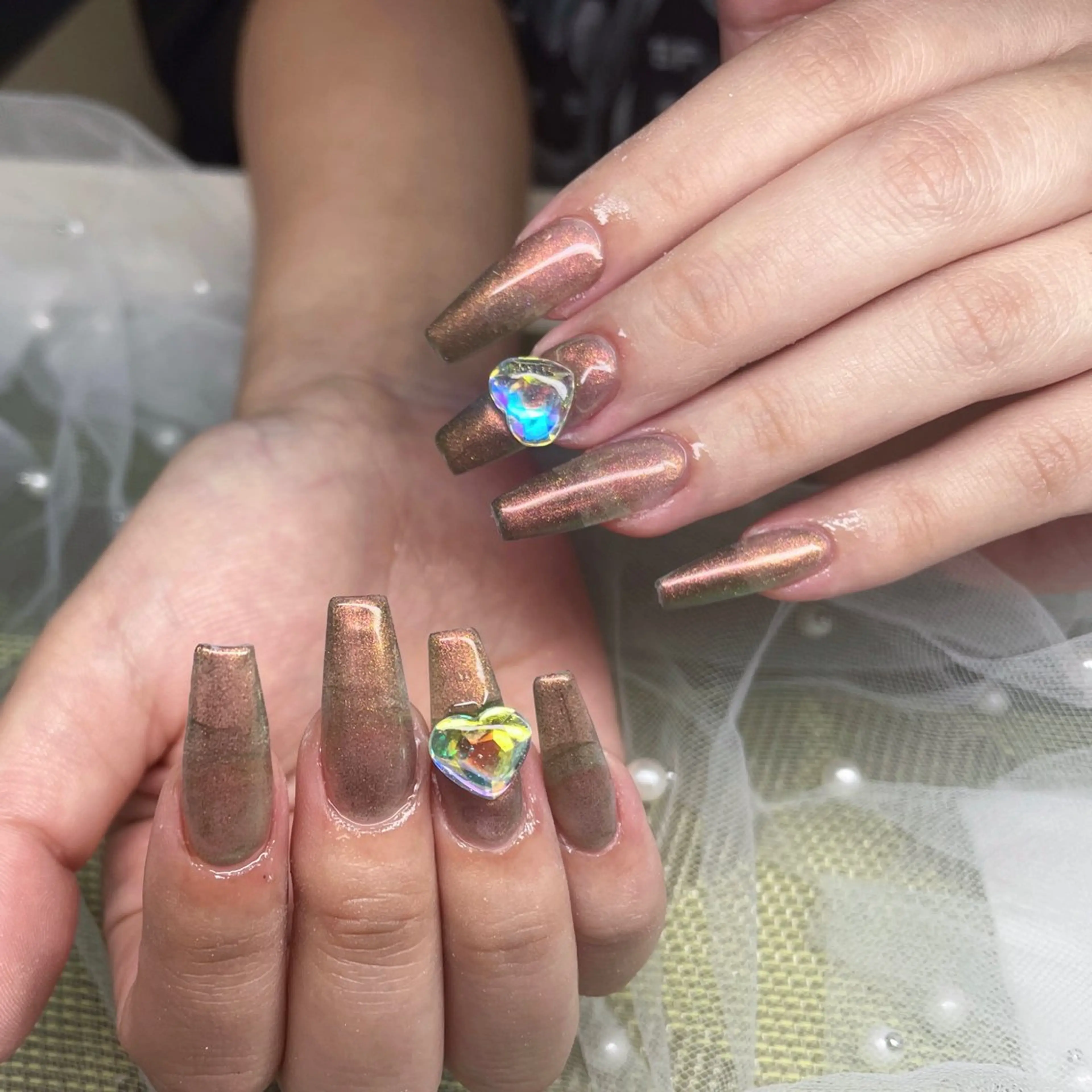 ネイル キラキラネイル ネイルチップ ハンドネイル ハンドケア More Glam渋谷店のネイルデザイン