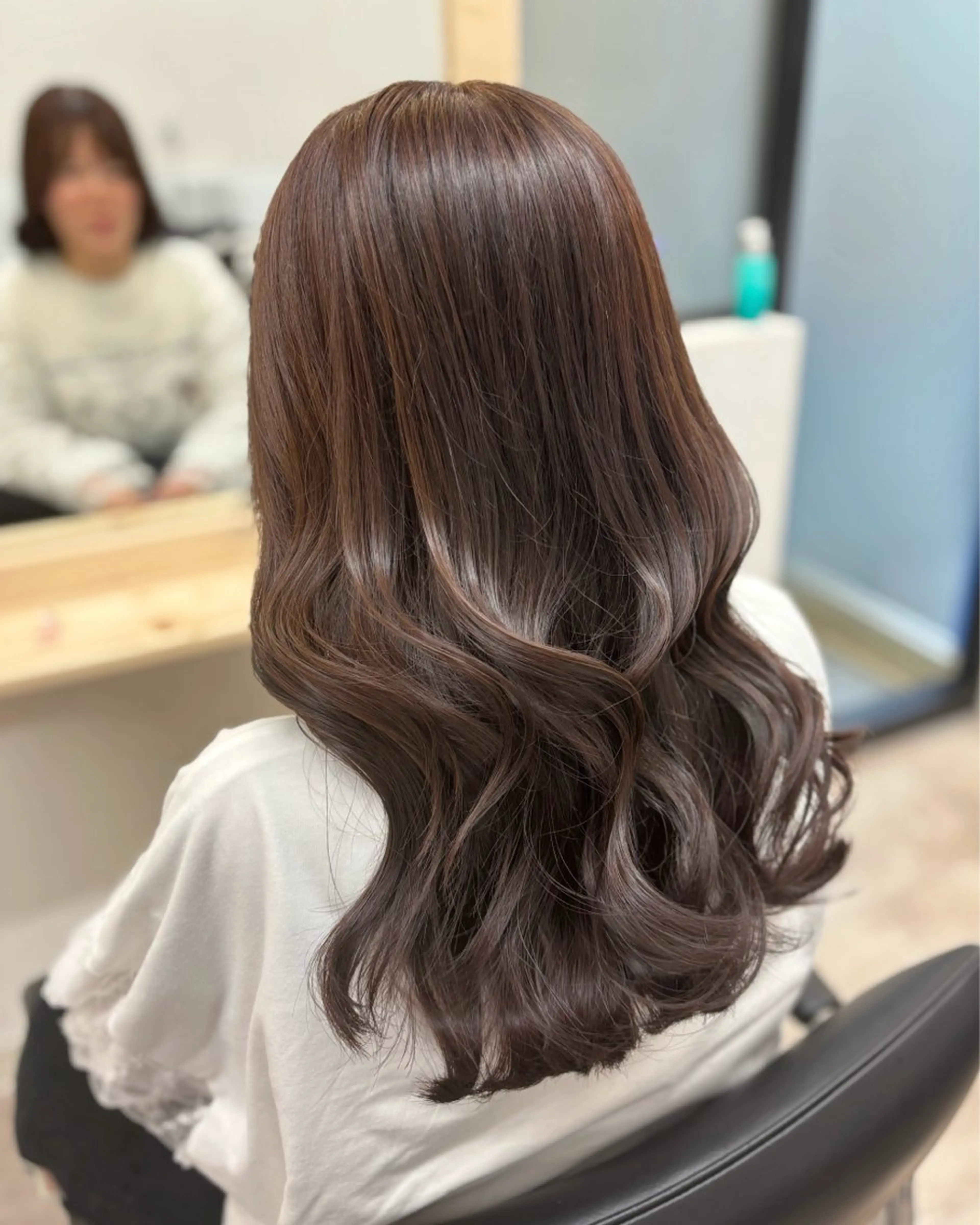 ミディアム カラー カット ヘアカラー トリートメント 韓国ヘア/艶カラー 🖤金丸彩乃🖤のヘアスタイル