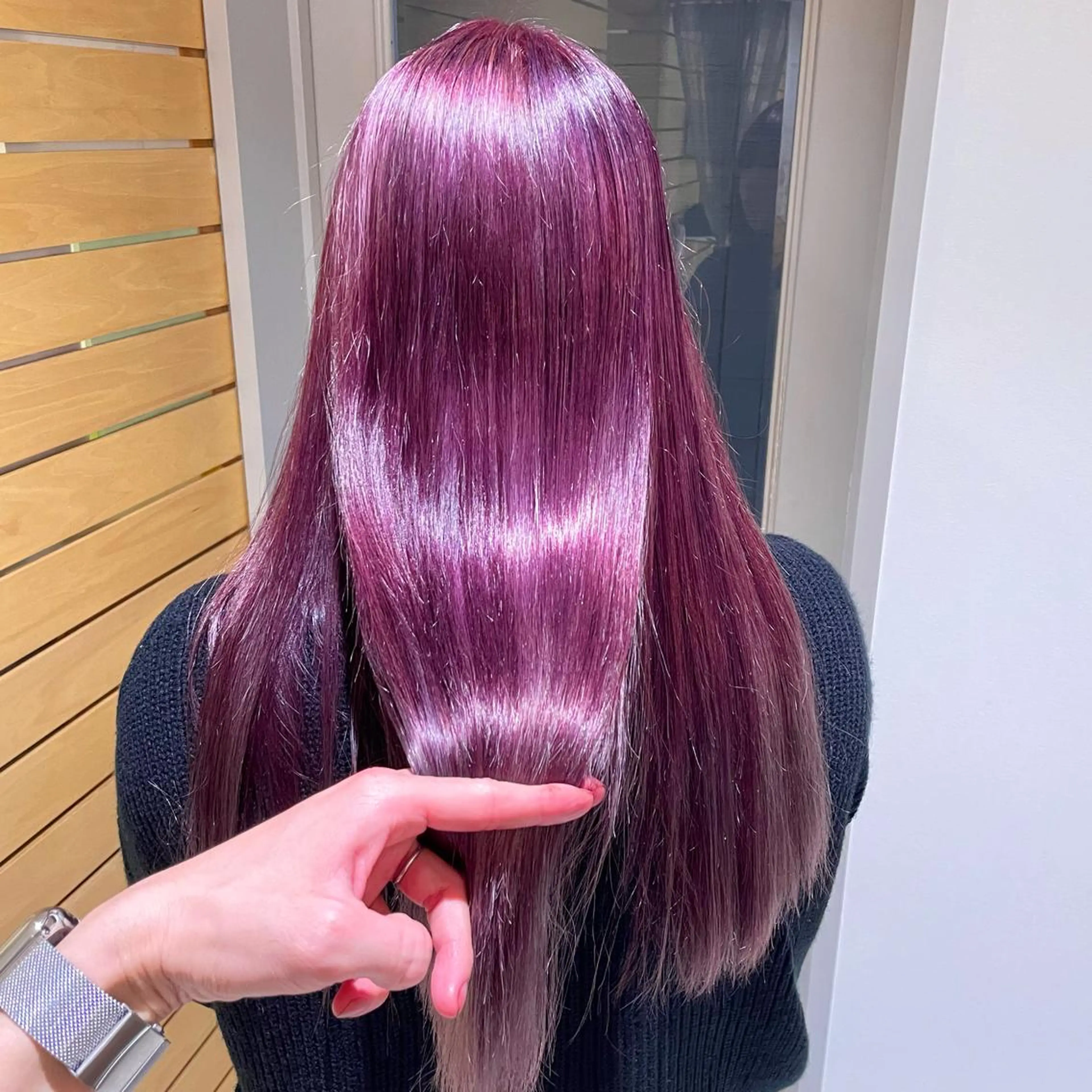 ロング カラー ブリーチ ヘアカラー トリートメント RUBEUS【ルベウス】所属・✨艶々カラー🎨 杉本賢人のヘアスタイル