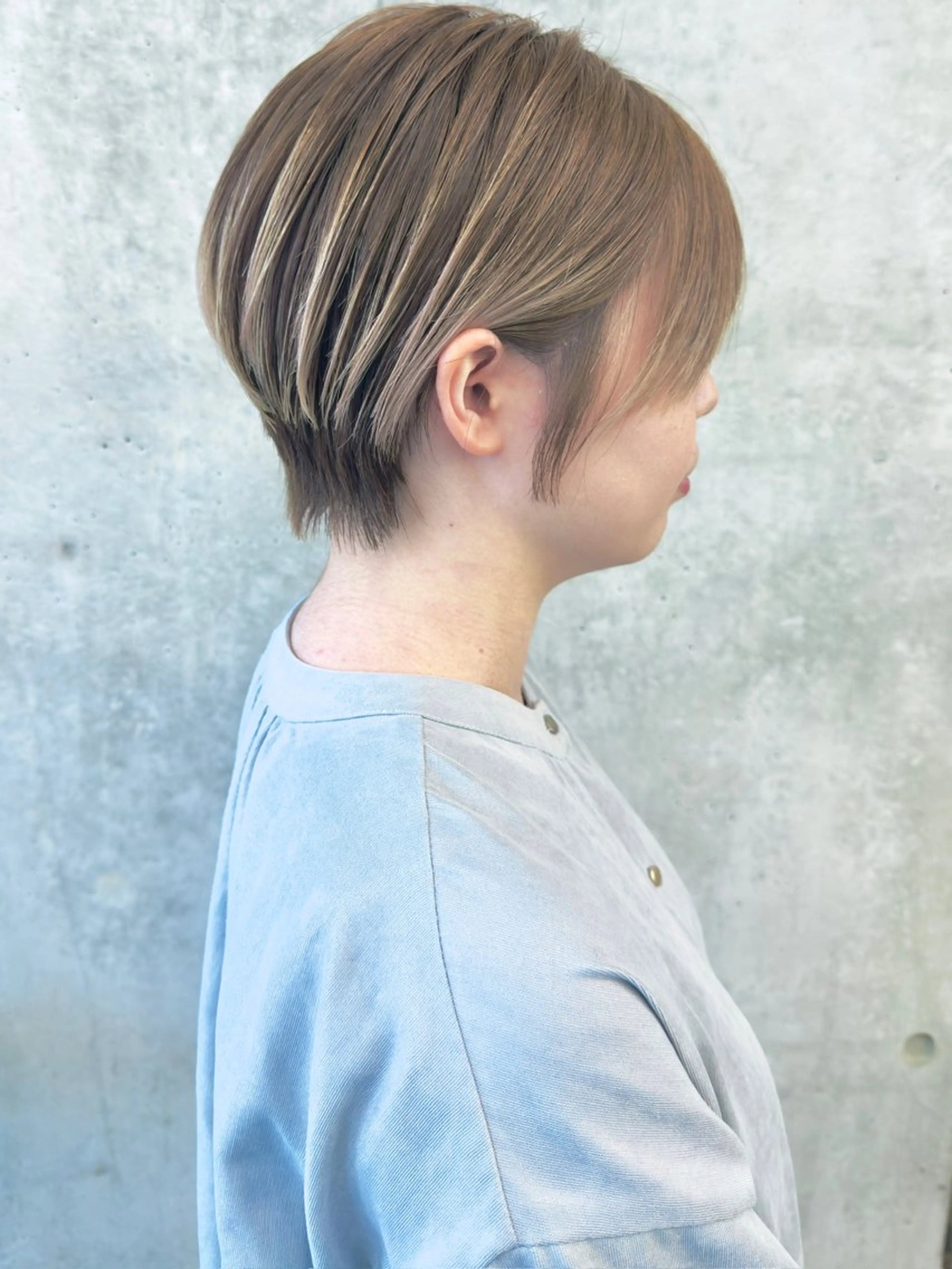 ショート くびれヘア 顔周りカット レイヤーカット ショートヘア 小顔カット 安齋 大樹 /ショート/レイヤーのヘアスタイル