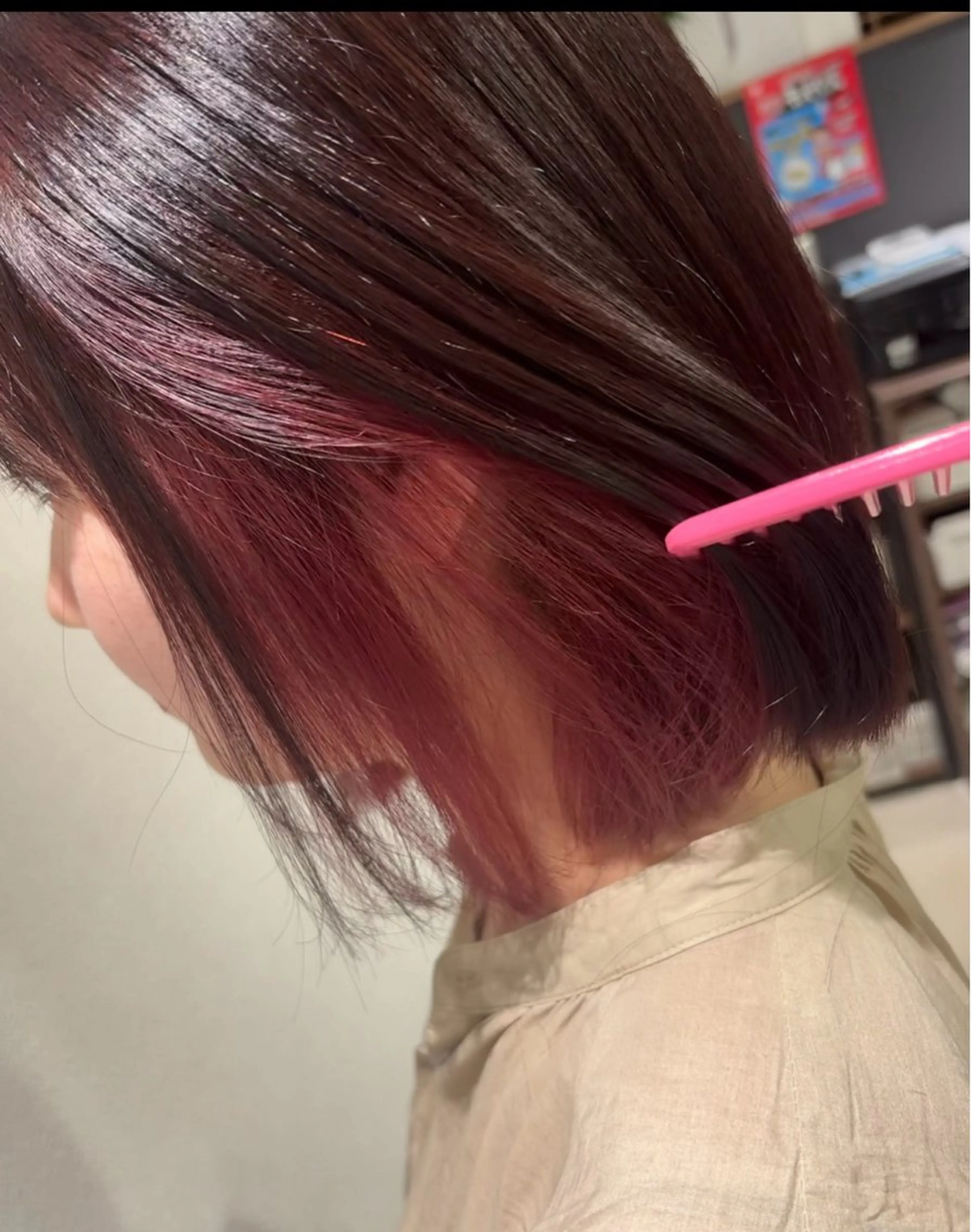 【♡大人気♡】🩵人気のインナーカラー＋全体カラー＋小顔カット＋”艶感”トリートメント🩵の写真