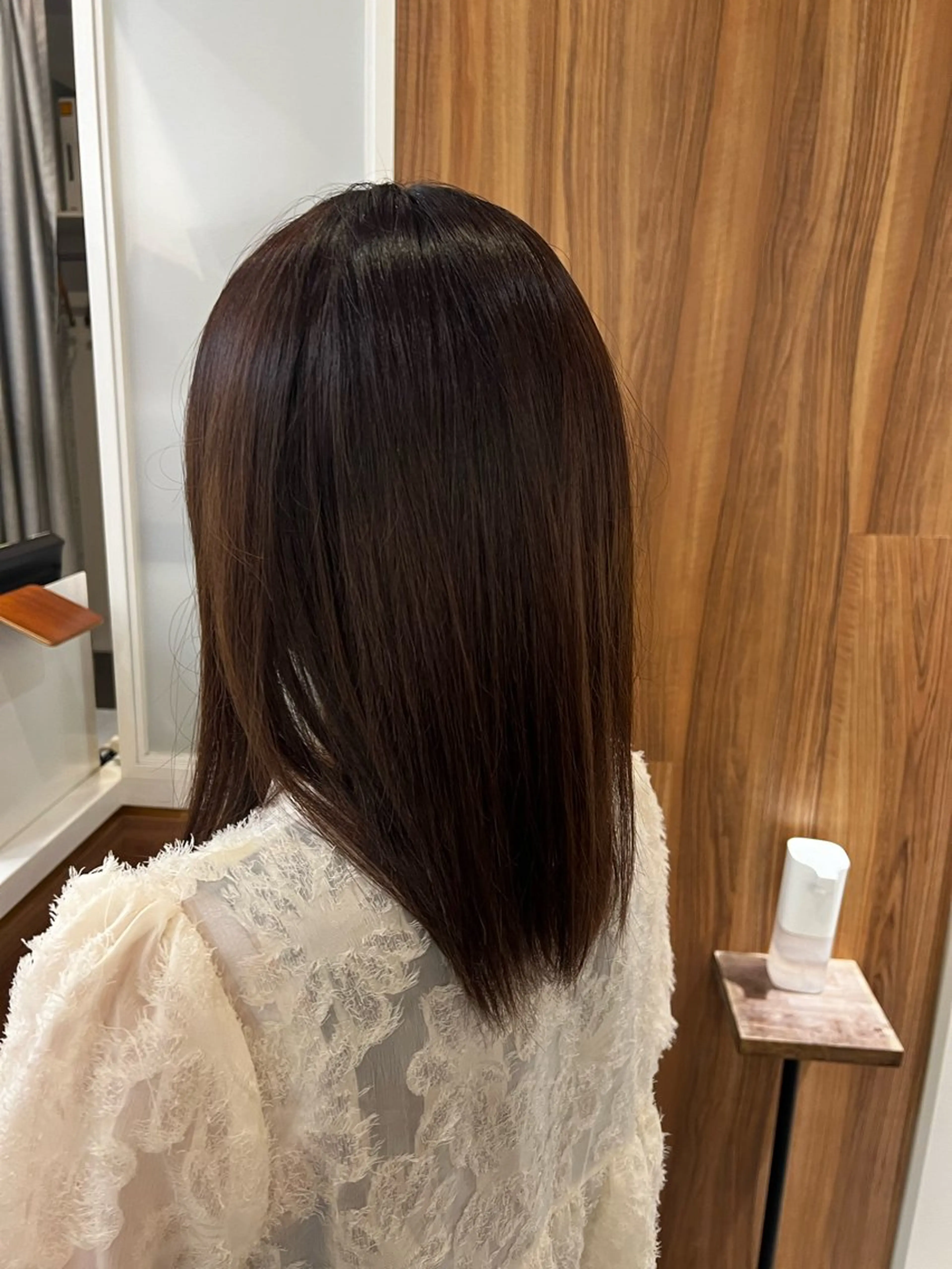 セミロング カラー トーンアップ🦢 ユメのヘアスタイル