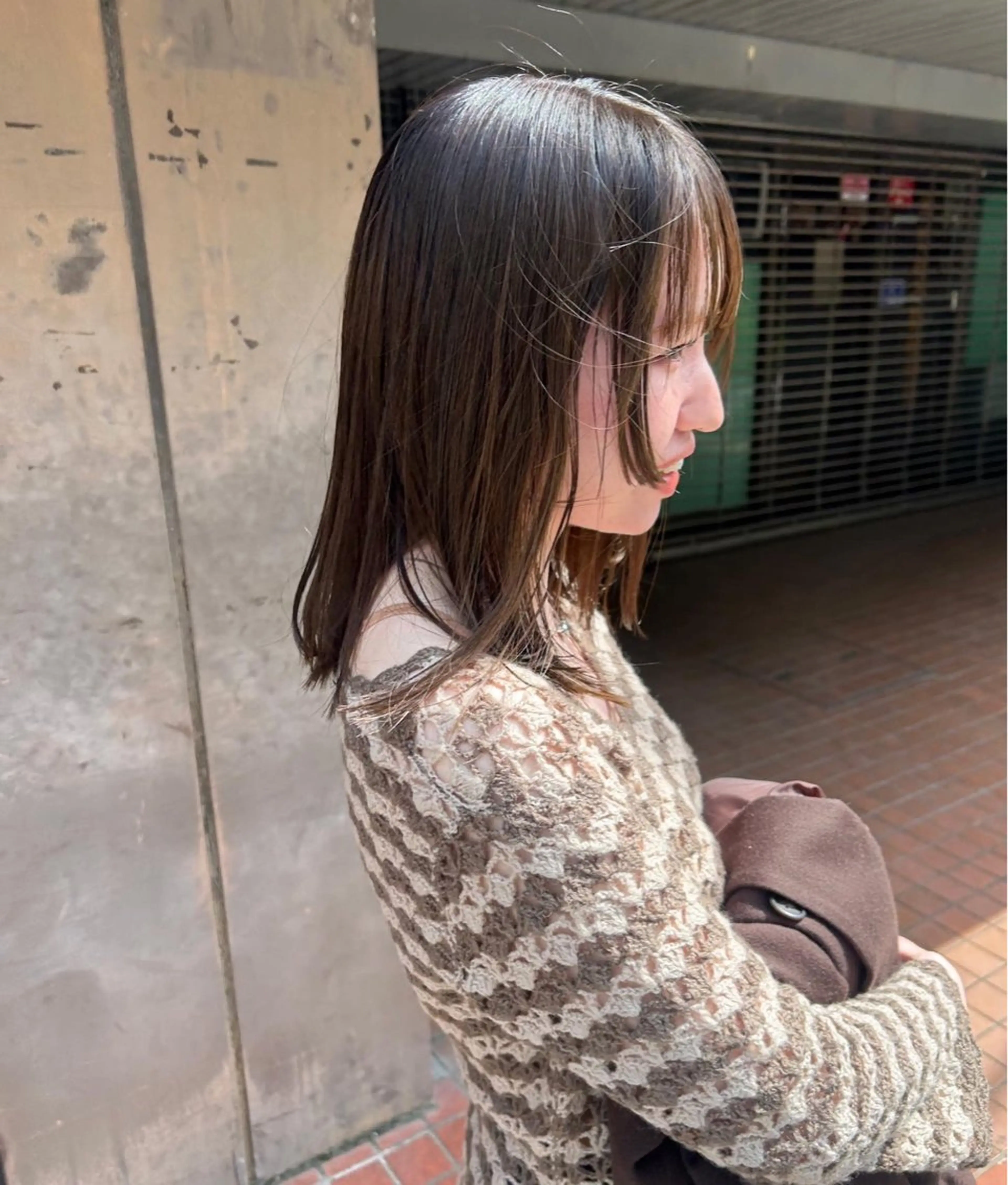 ミディアム カット ヘアカラー Alter所属・layer/透明感 ハイトーン/kanaのヘアスタイル