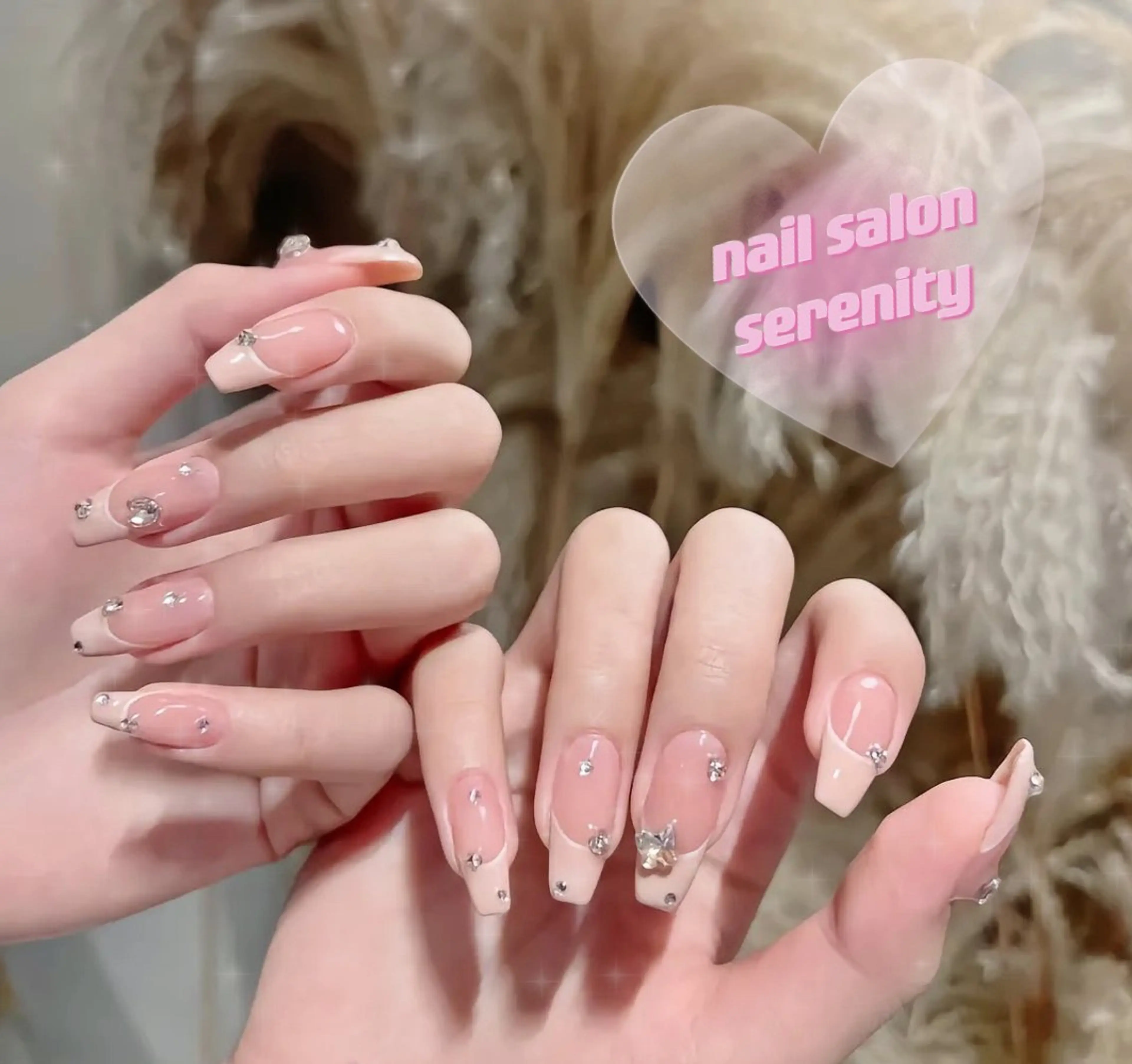 ネイル ハンドネイル ハンドケア ✨Serenity ワンホンネイルのネイルデザイン