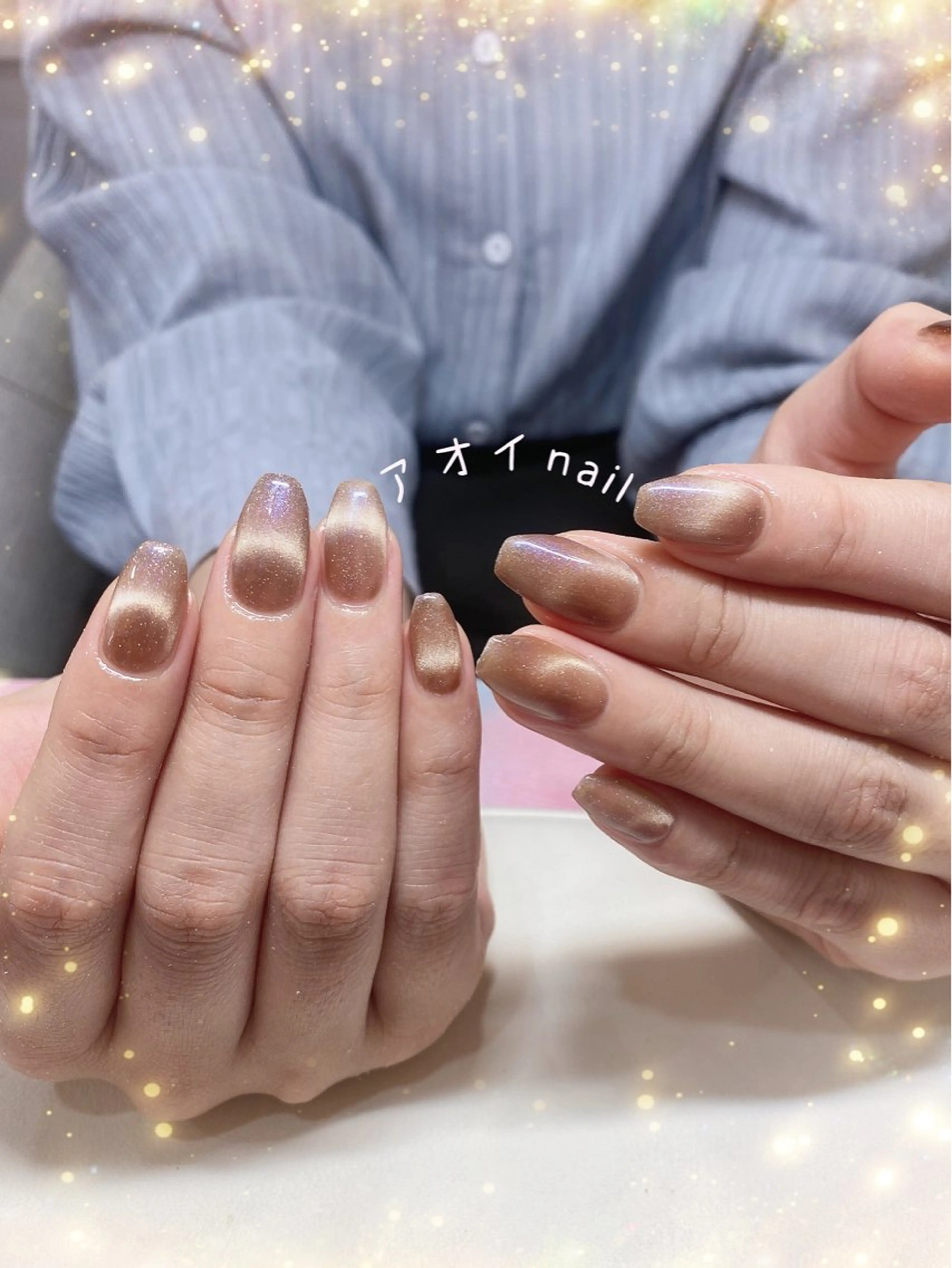 ネイル ハンドネイル ハンドケア ネイル＆アイラッシュ ∩_∩アオイのネイルデザイン