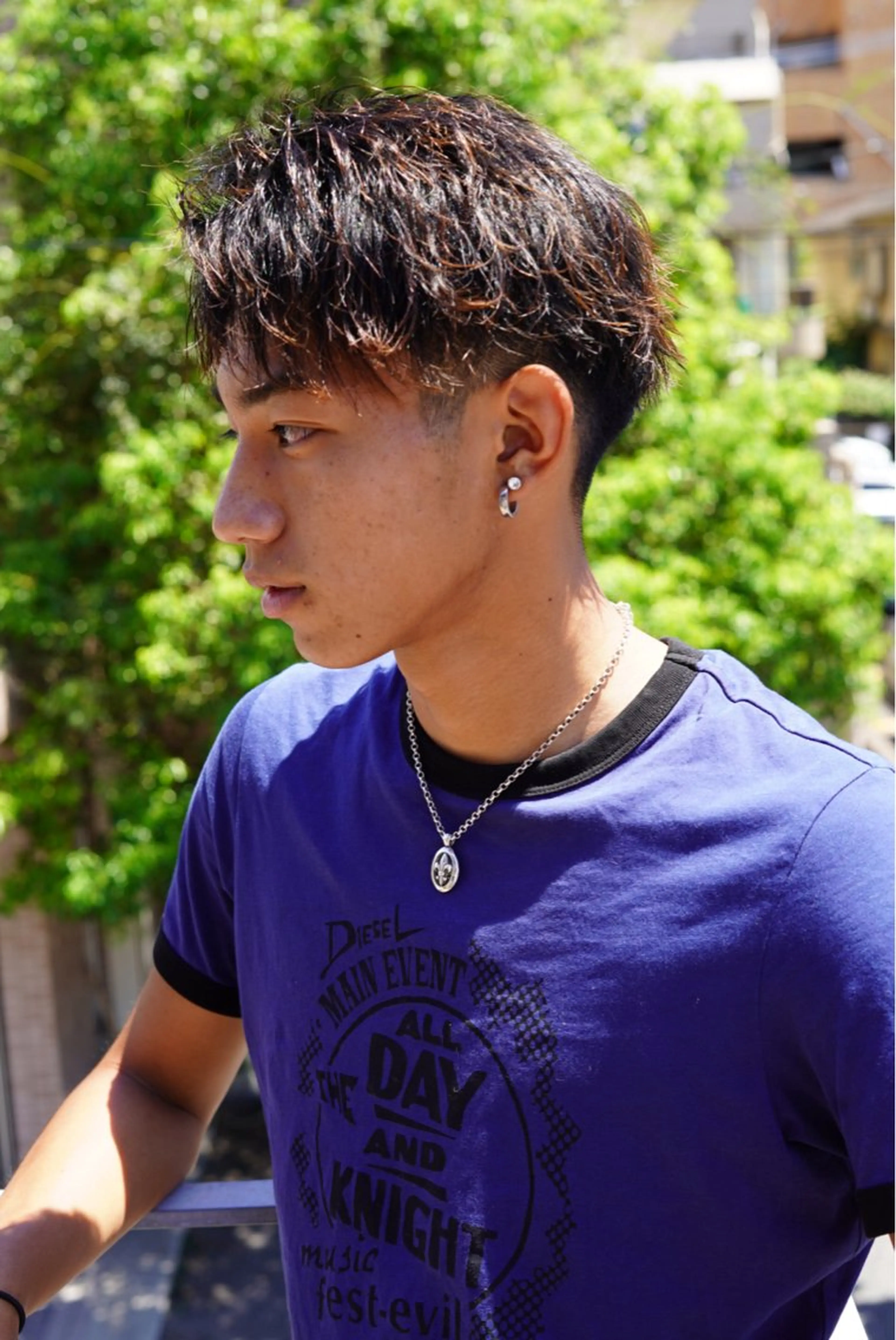 ショート カラー メンズ lit  by fifth所属・Lit 鹿児島中央駅店のヘアスタイル
