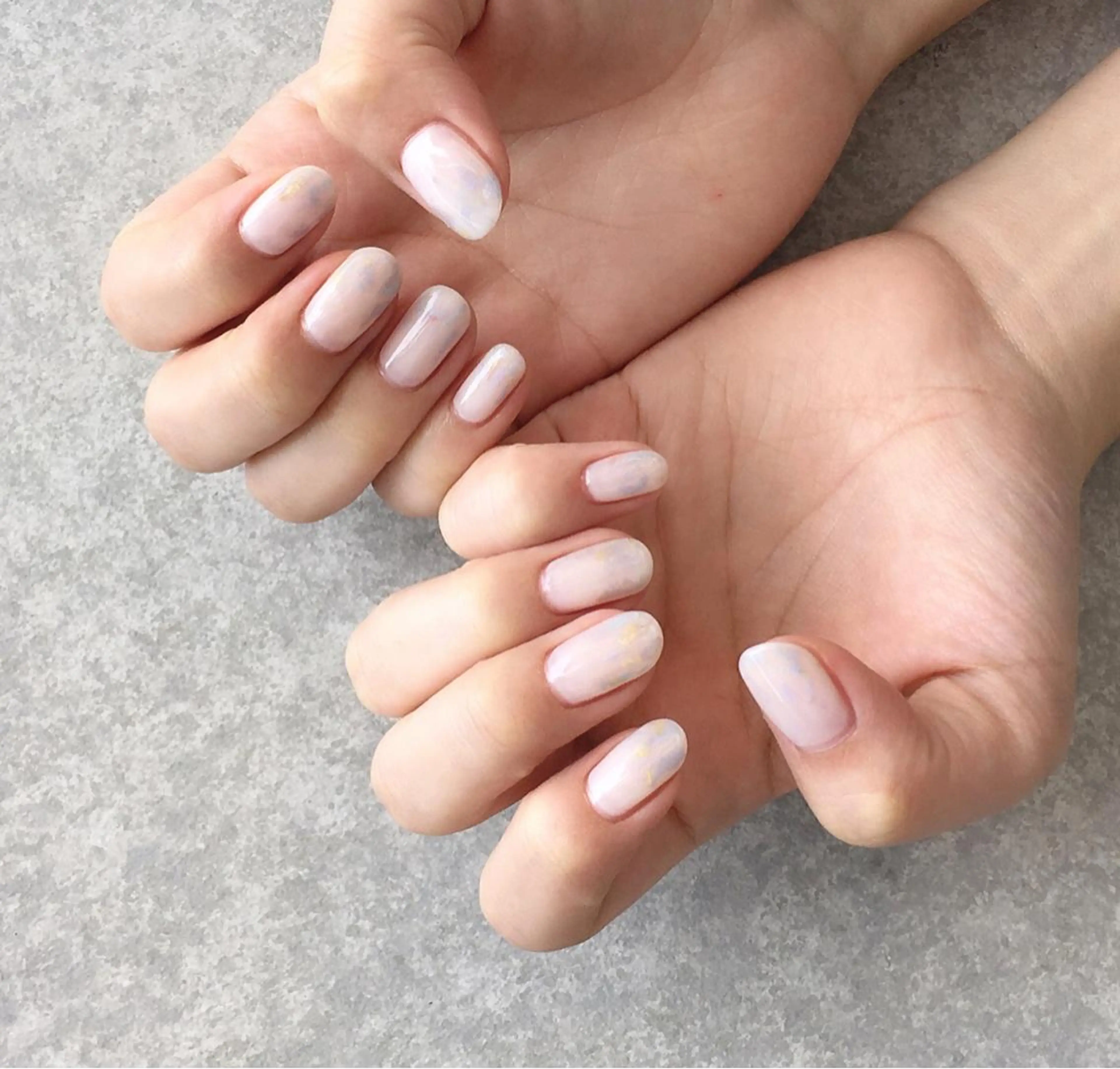 ネイル アートネイル ジェルネイル ニュアンスネイル ホワイト ハンドネイル nail salon Soeurのネイルデザイン