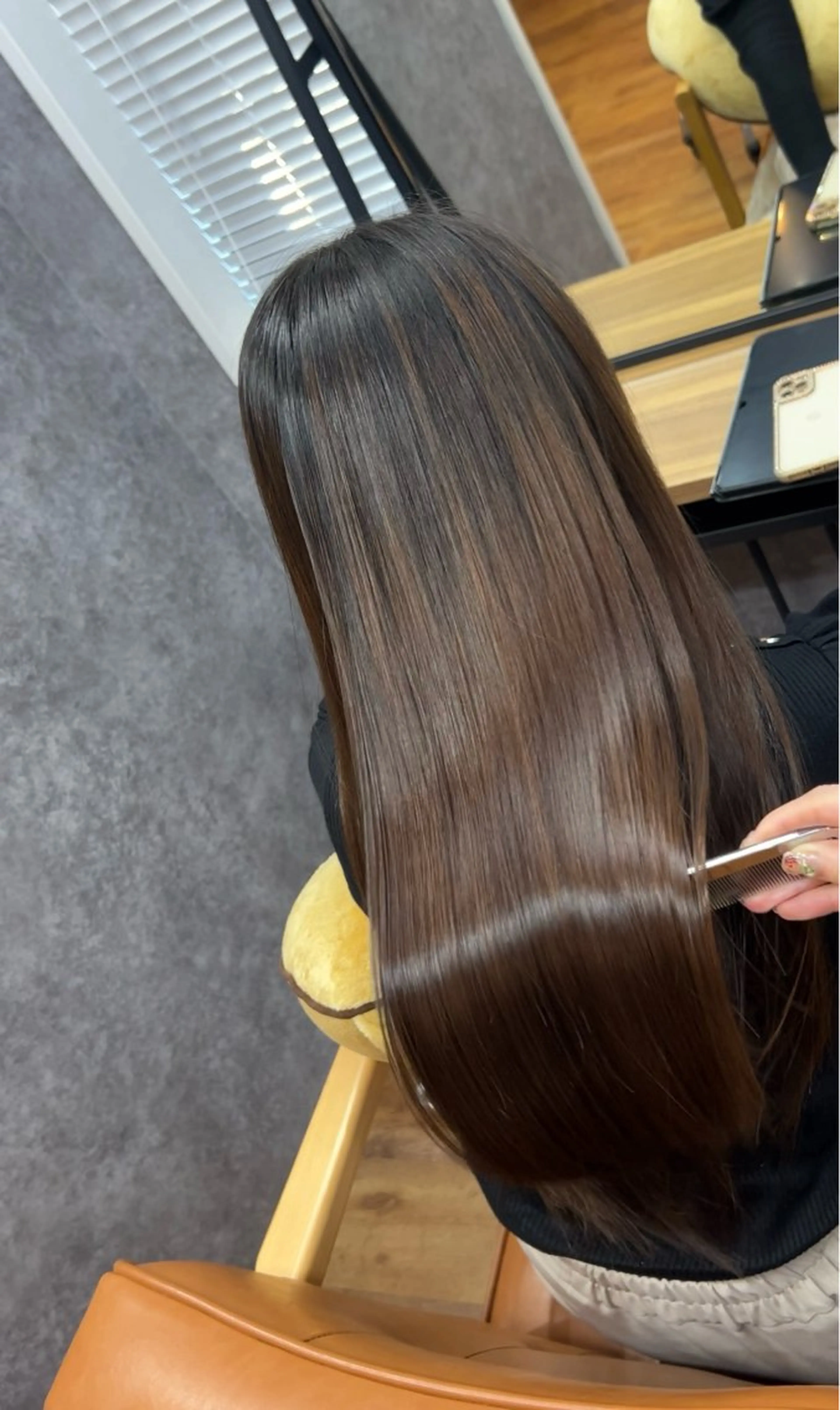 ロング カット 縮毛矯正 トリートメント cocoa【ココア】船橋所属・Cocoa船橋🦄 chinamiのヘアスタイル