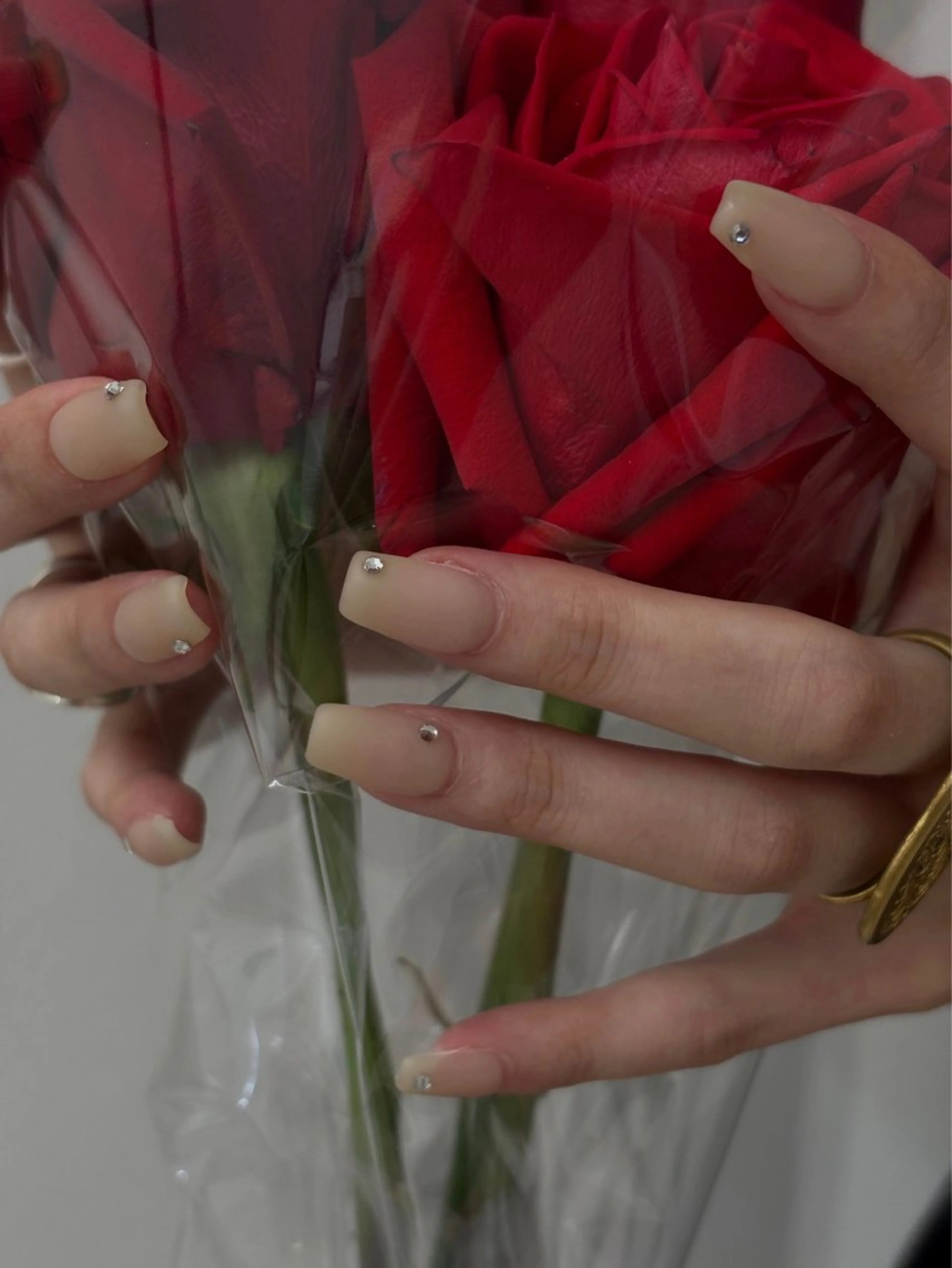 ネイル マットネイル ストーンネイル filonnail Juna💍のネイルデザイン