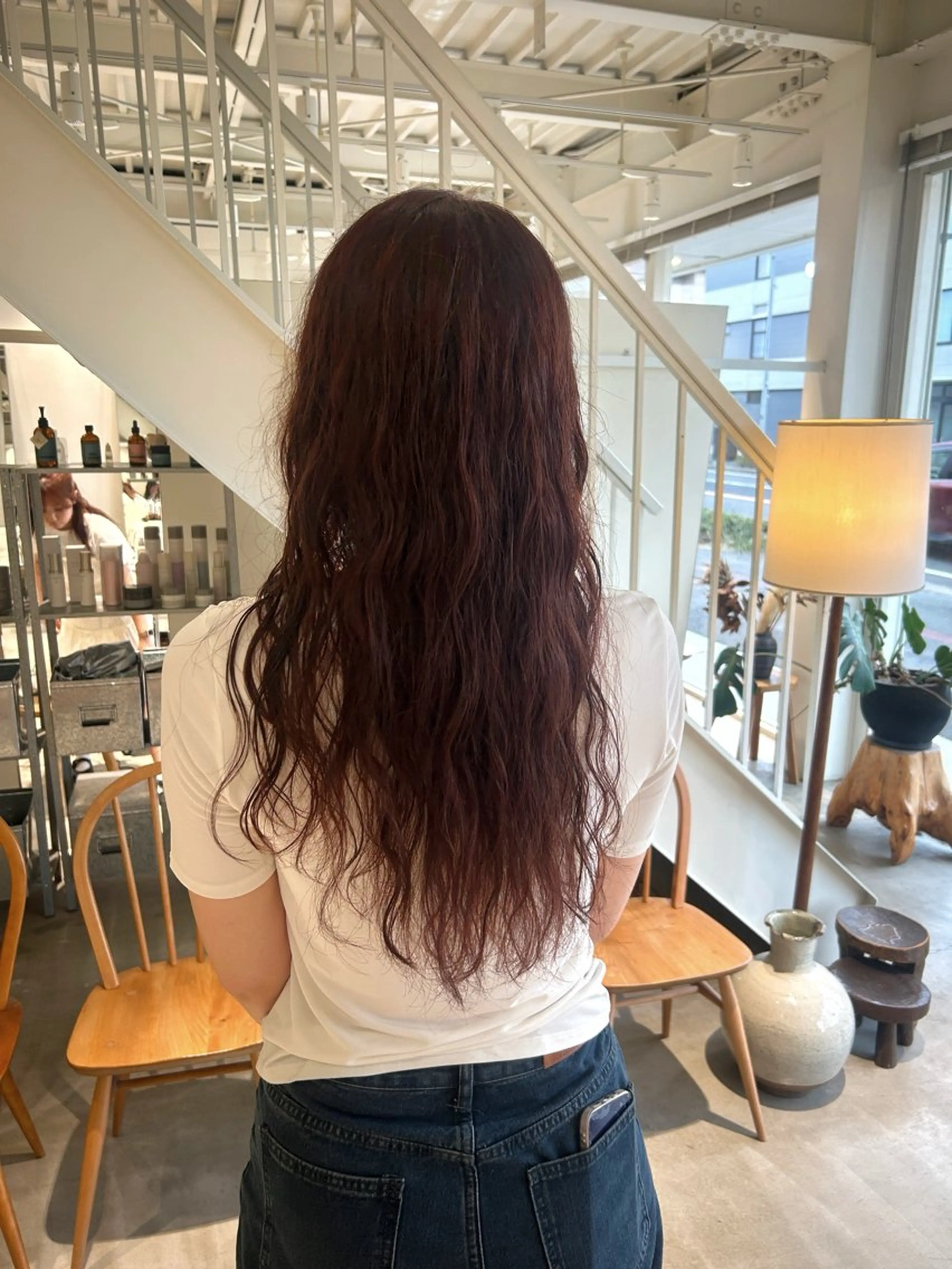 ロング カラー ヘアカラー 篠原 若奈のヘアスタイル