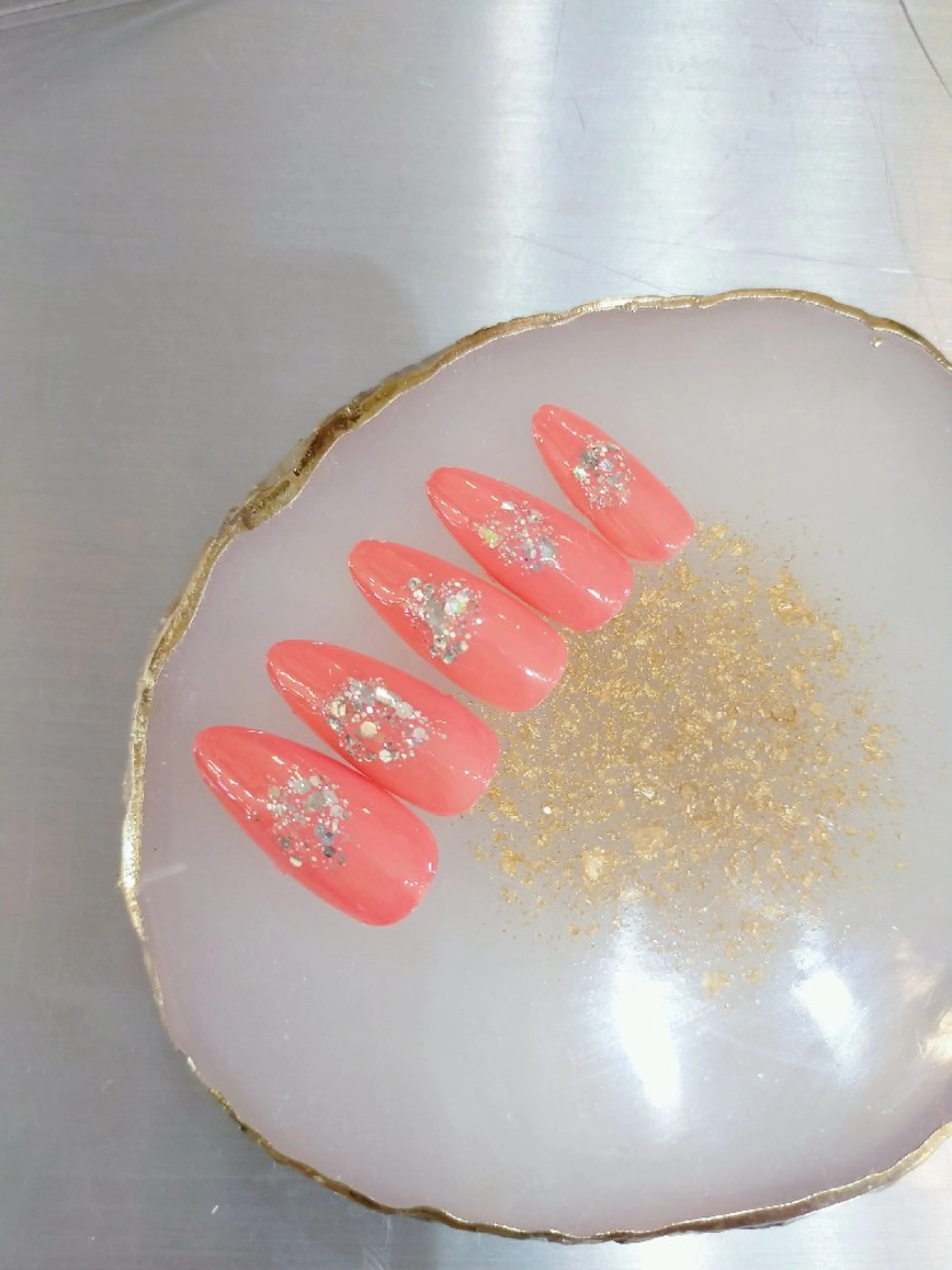 ネイル ラメ(グリッター) ワンカラーネイル ハンドネイル MAHALO NAIlのネイルデザイン