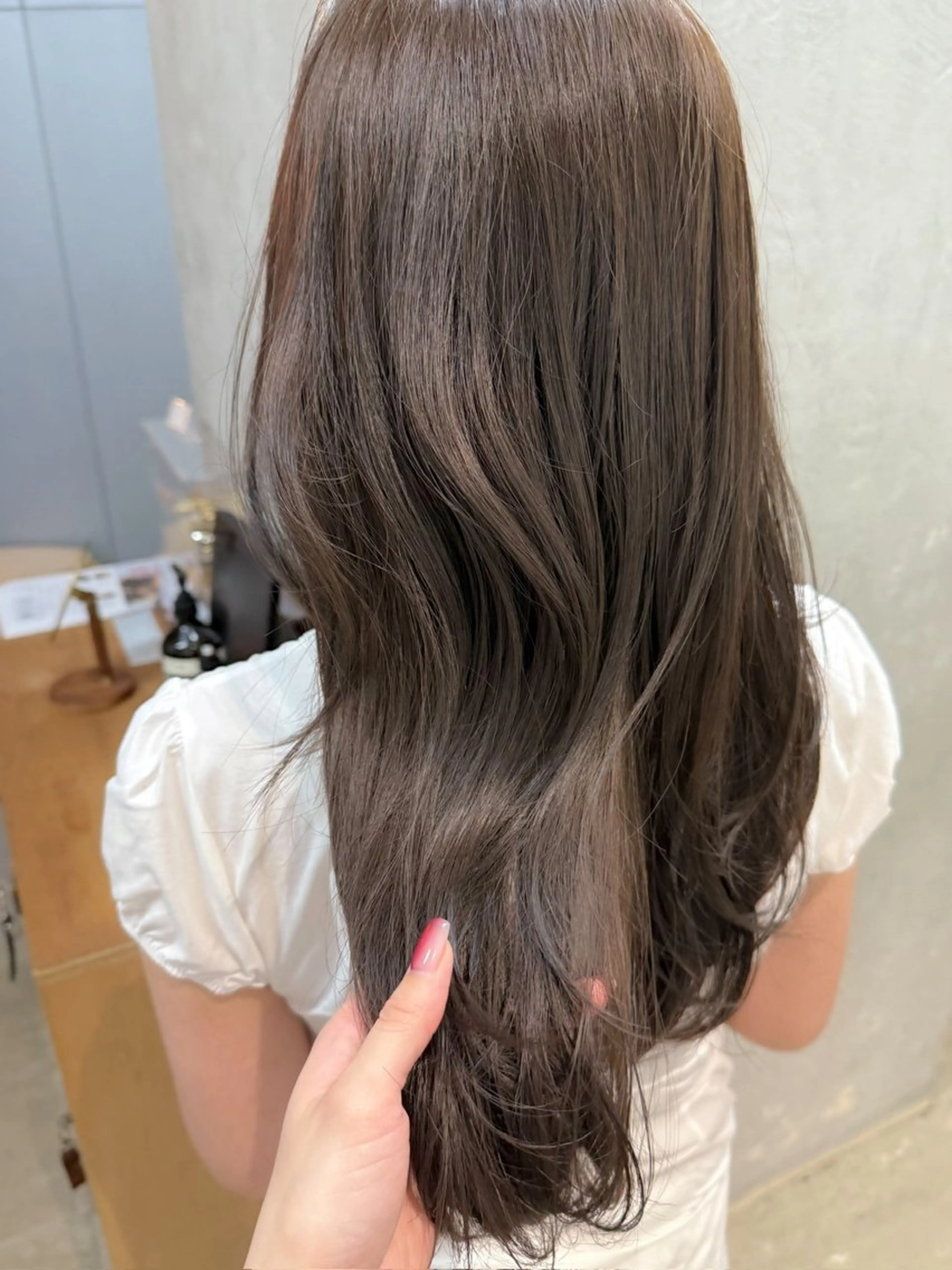 セミロング カラー le'a所属・谷町/Le'a /竹原しおなのヘアスタイル