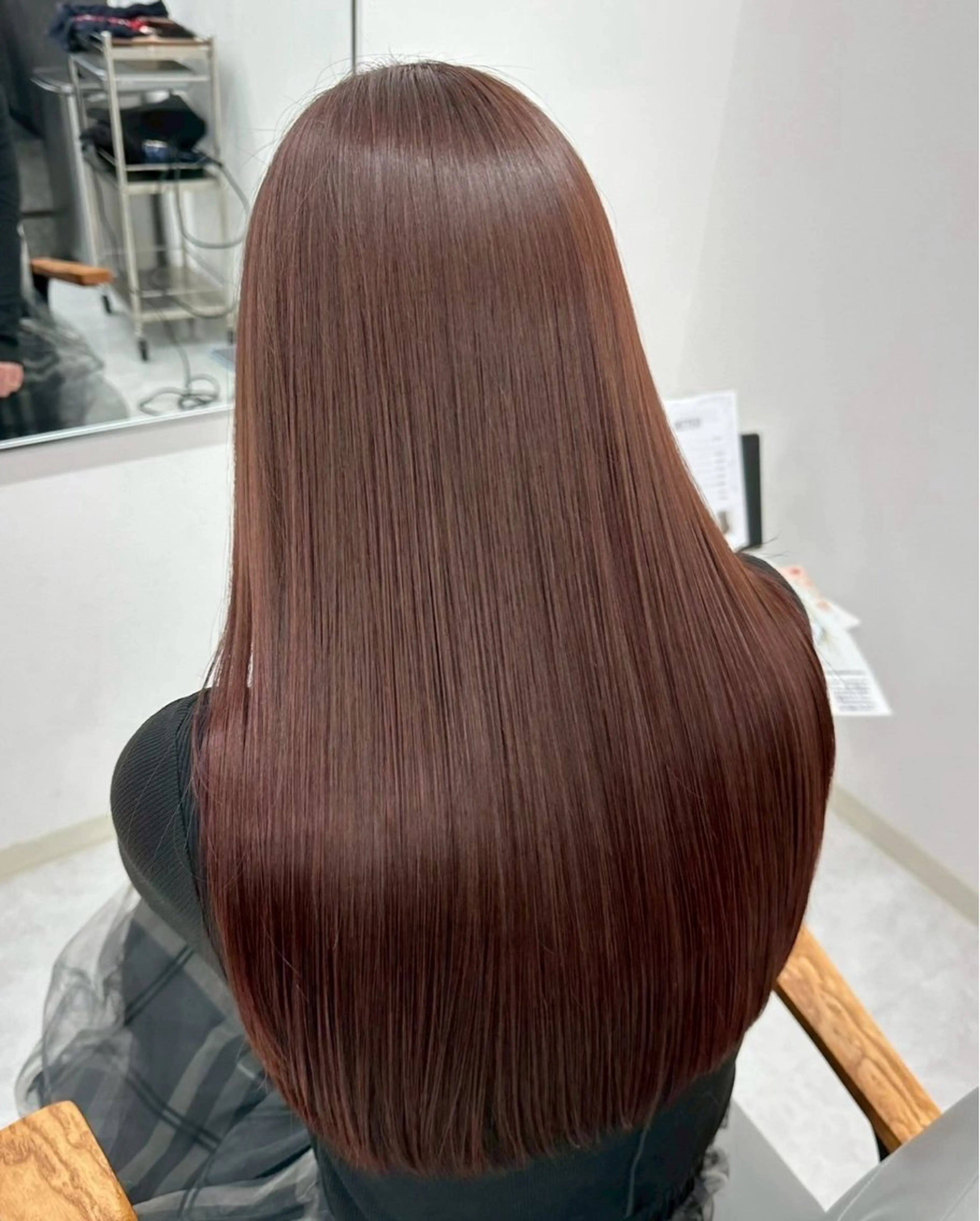ロング カラー パーマ 髪質改善 縮毛矯正 木村 紅愛のヘアスタイル