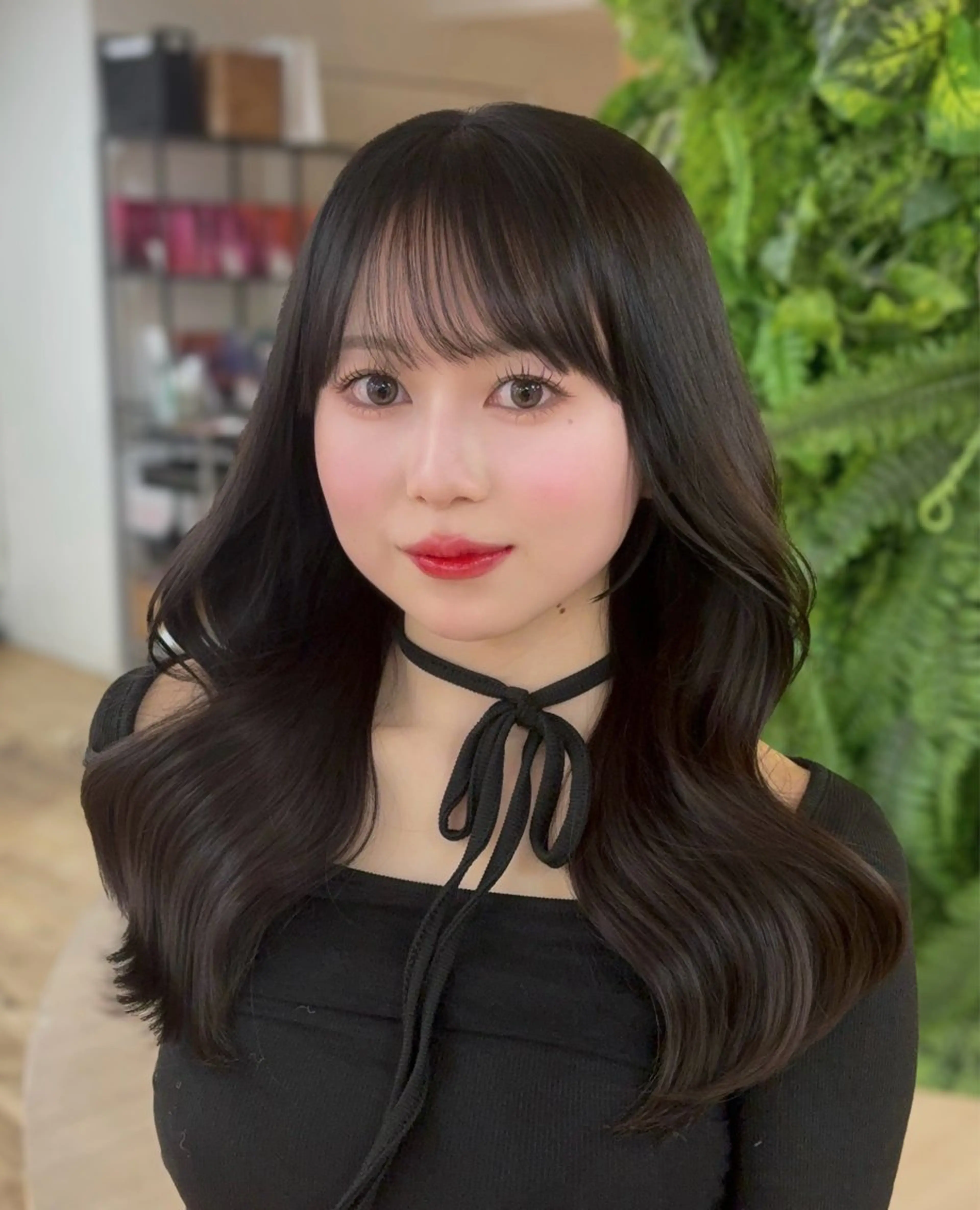 ロング カラー くびれヘア 韓国風ヘア カット ヘアカラー トリートメント 🤍韓国ヘア/ 楓🤍のヘアスタイル