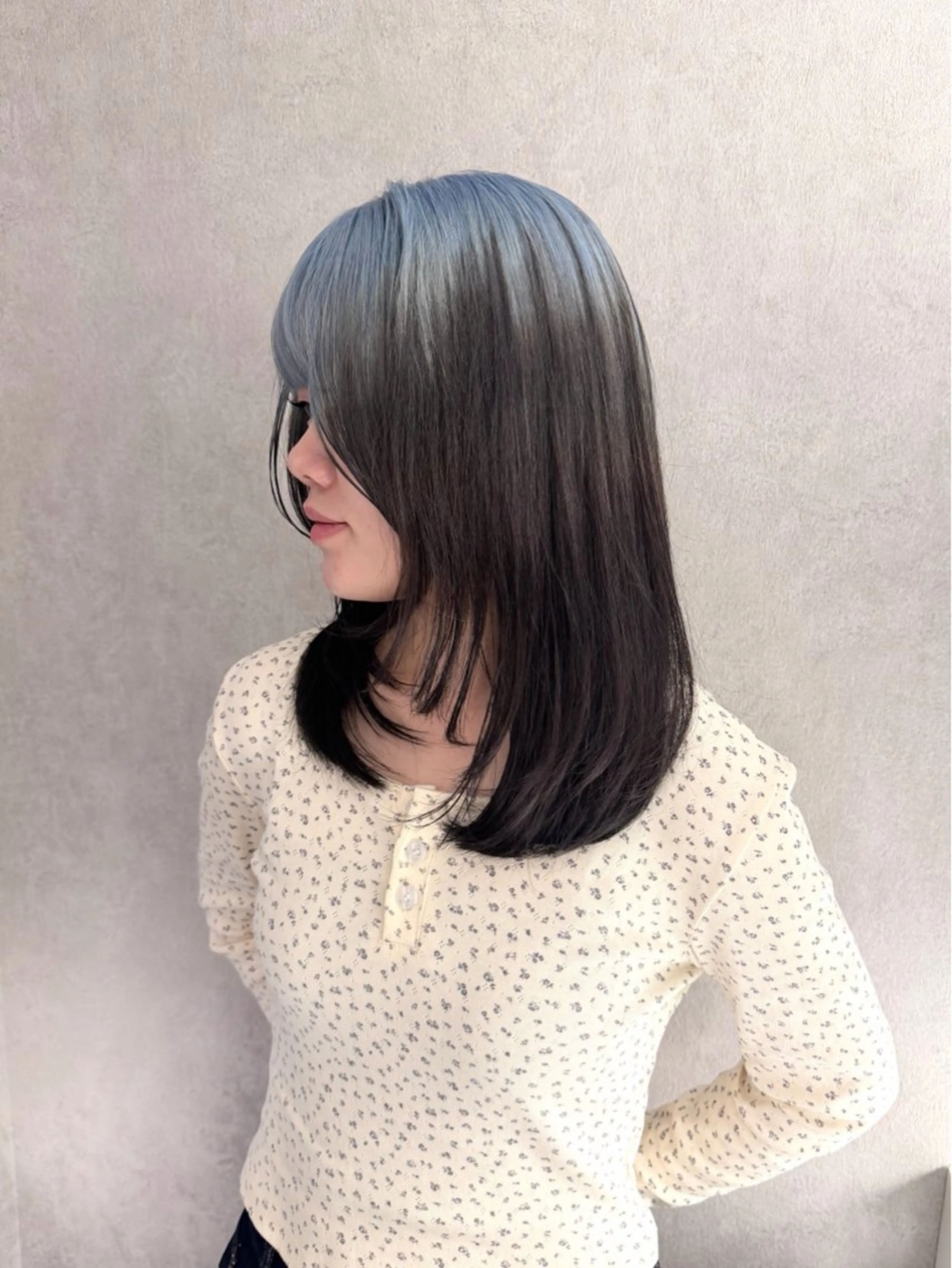 セミロング カラー Qin所属・ルーツカラー 🌟  ミキのヘアスタイル