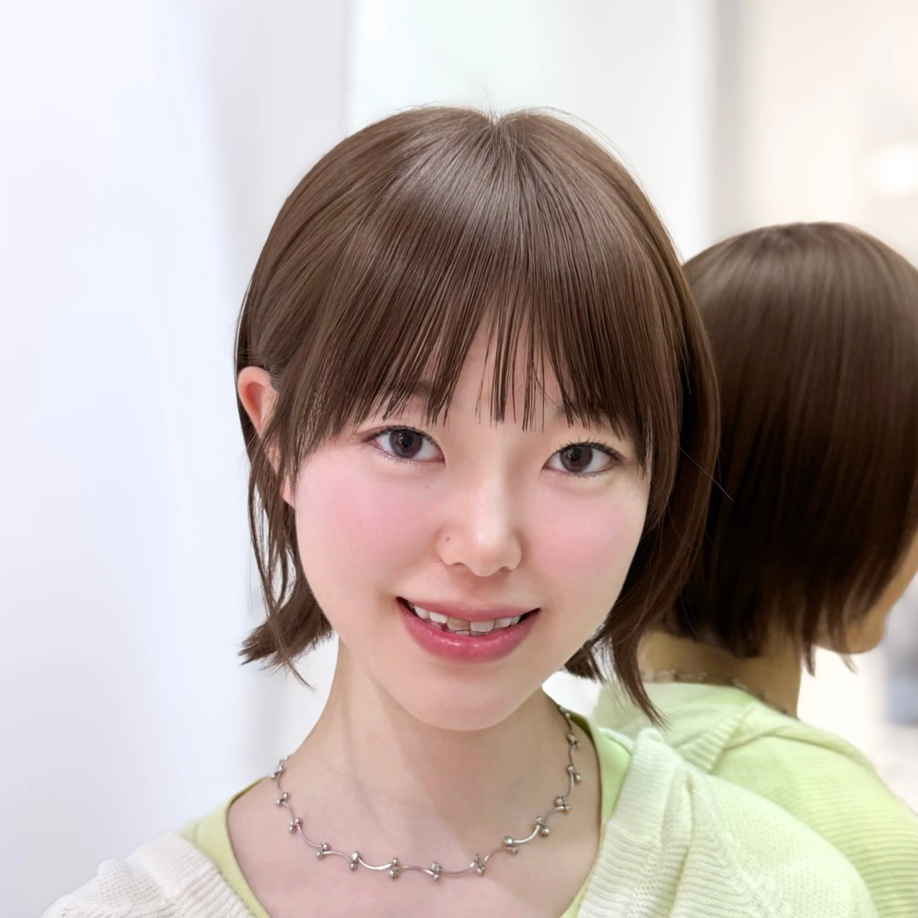 ショート ボブ ショートヘア 韓国ガーリーヘア🎀 Sayaka🤍のヘアスタイル