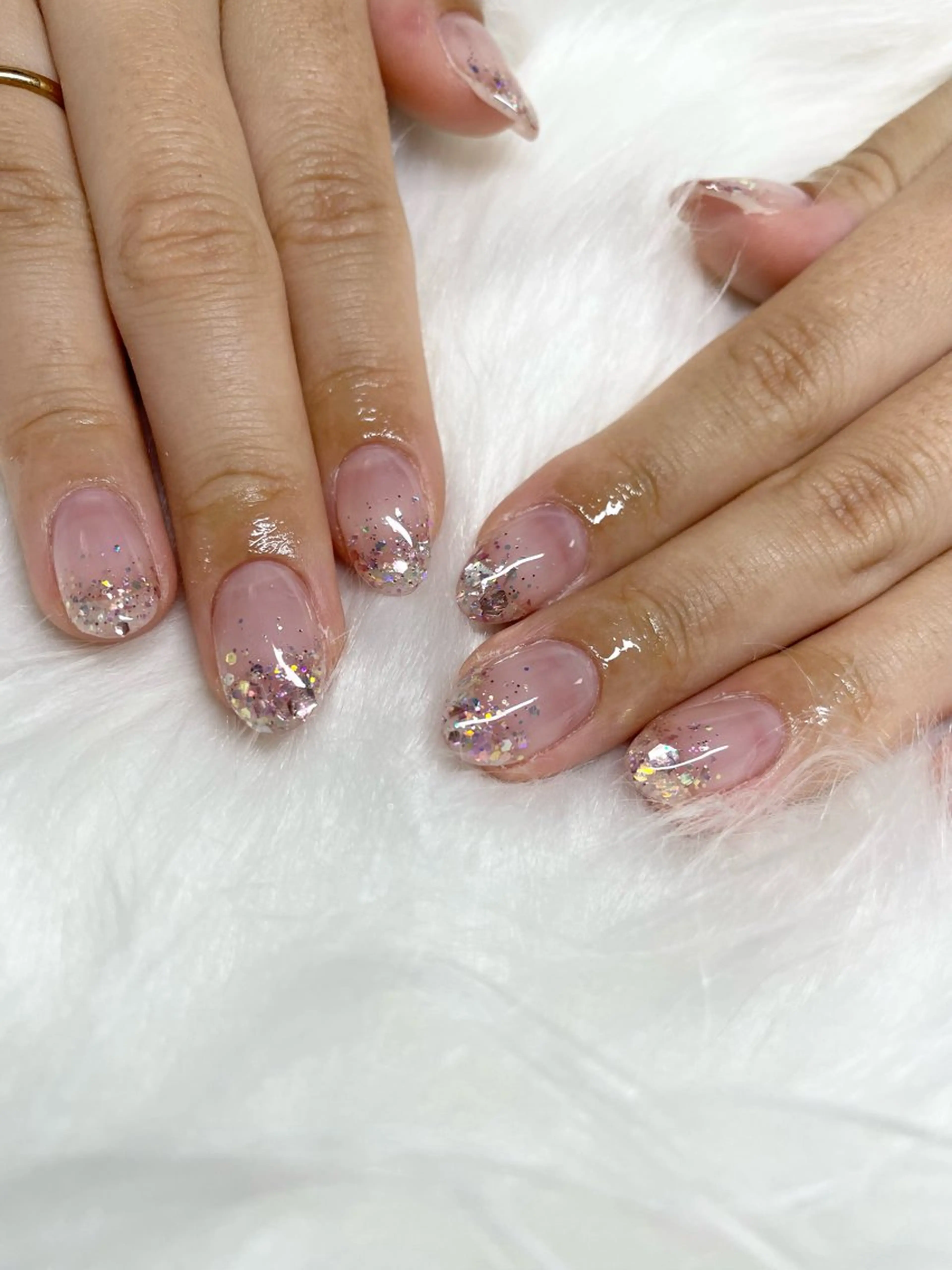 ネイル フットネイル フレンチネイル ジェルネイル グラデーション 韓国ネイル private salon fee所属・nail salon feeゆりかのネイルデザイン
