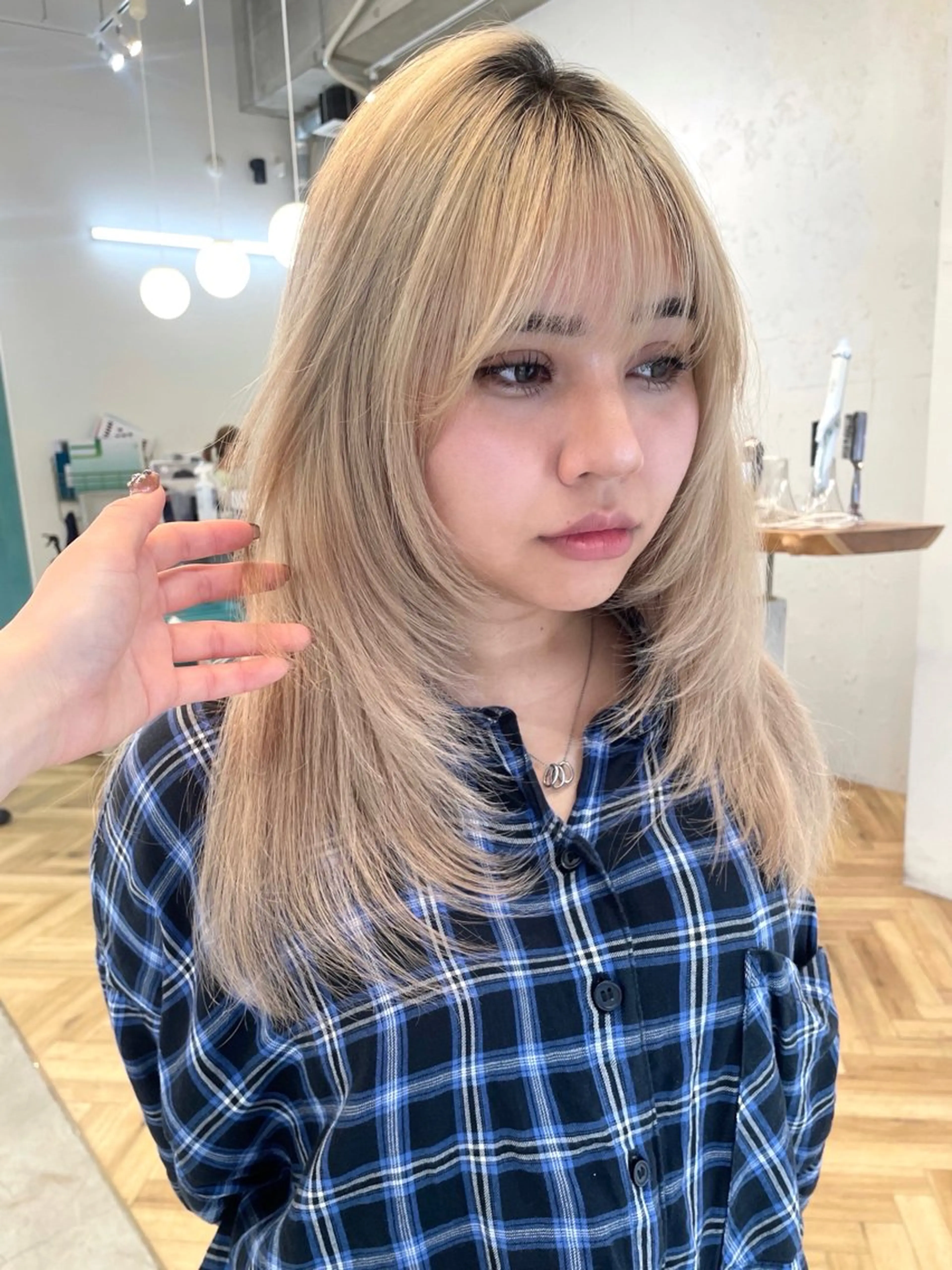 セミロング レイヤーカット 似合わせカットカラー 本厚木/ナカノユウのヘアスタイル