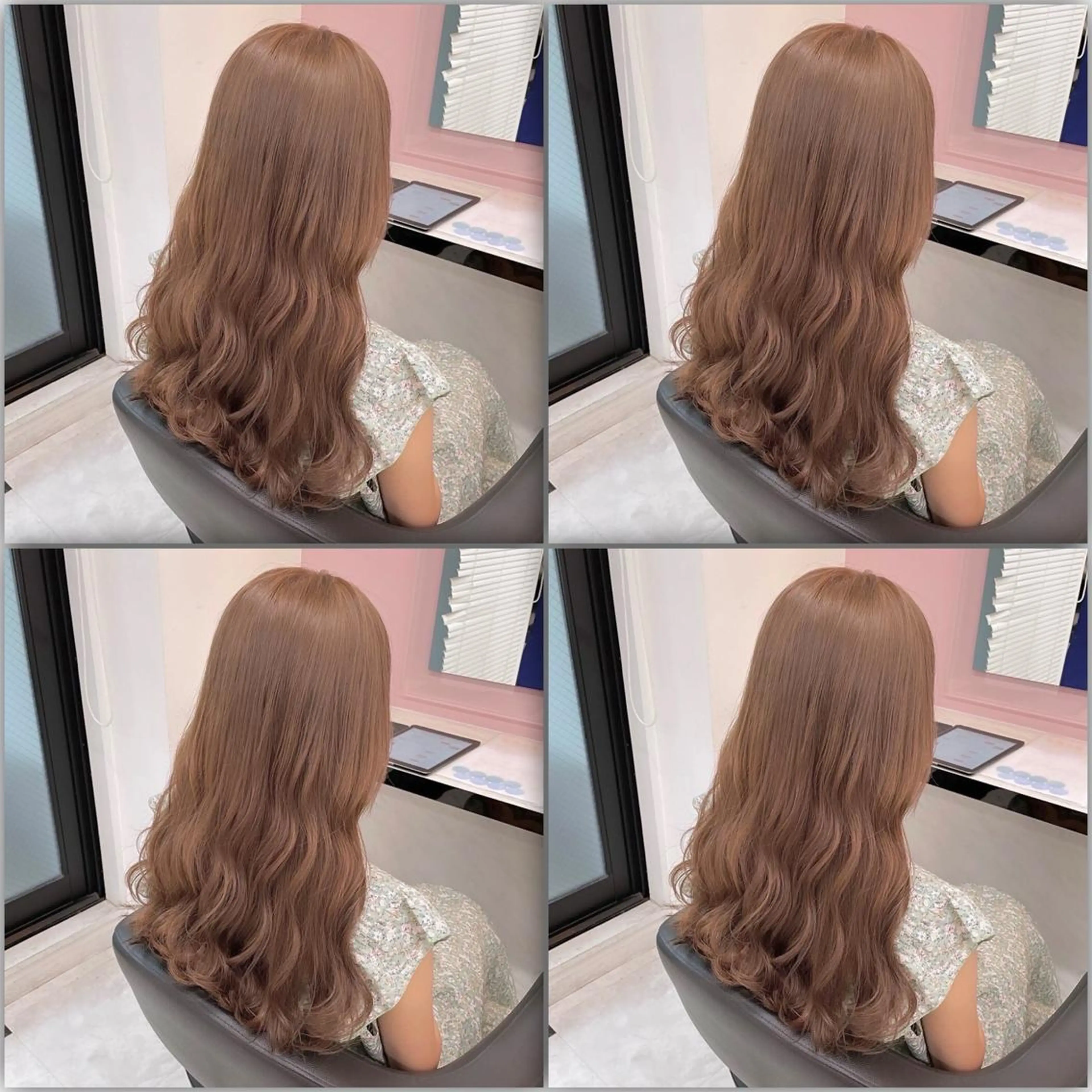 ロング カラー ケアブリーチ 韓国レイヤーKYONのヘアスタイル