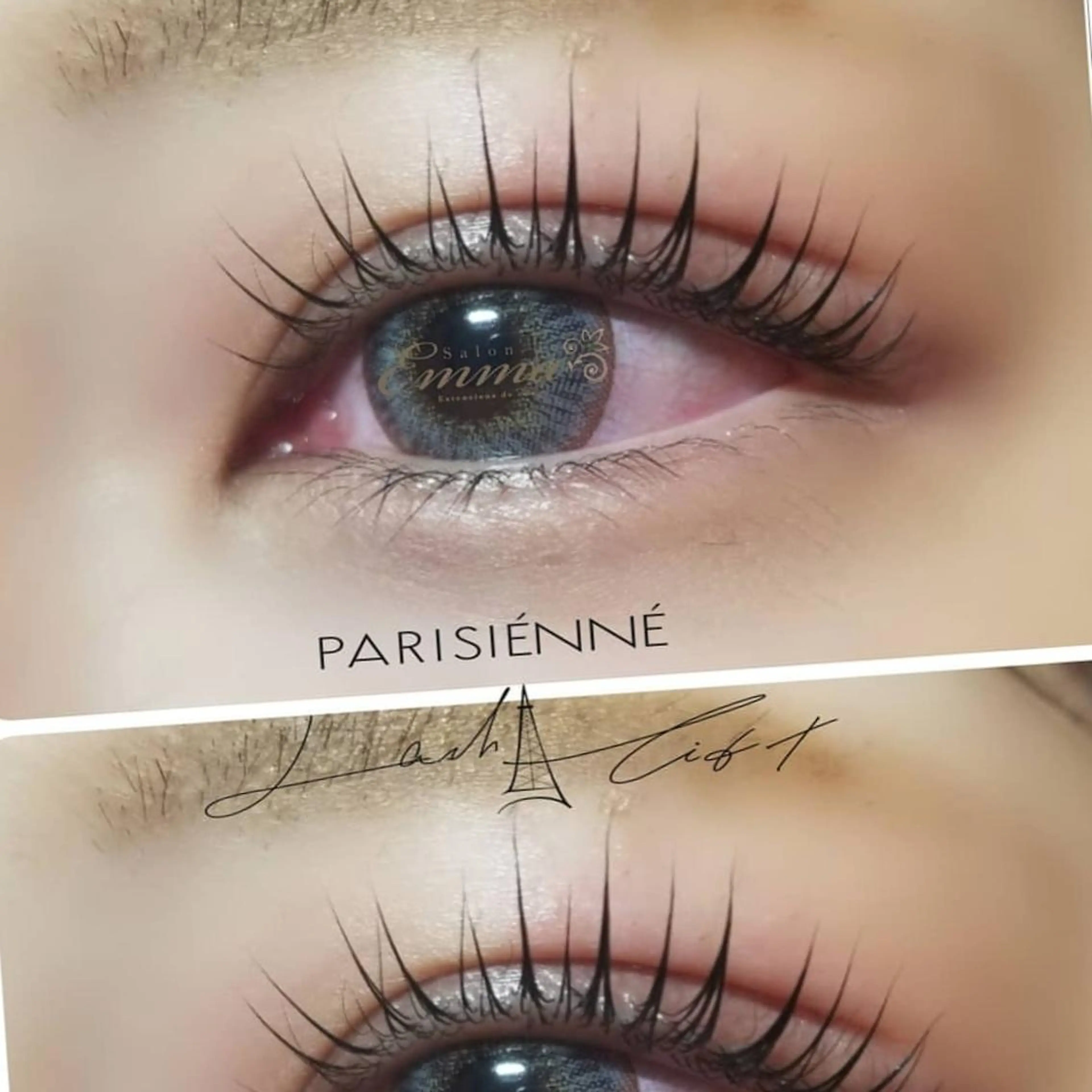 マツエク・マツパ パリジェンヌラッシュリフト EMMA plus．のマツエク・マツパデザイン