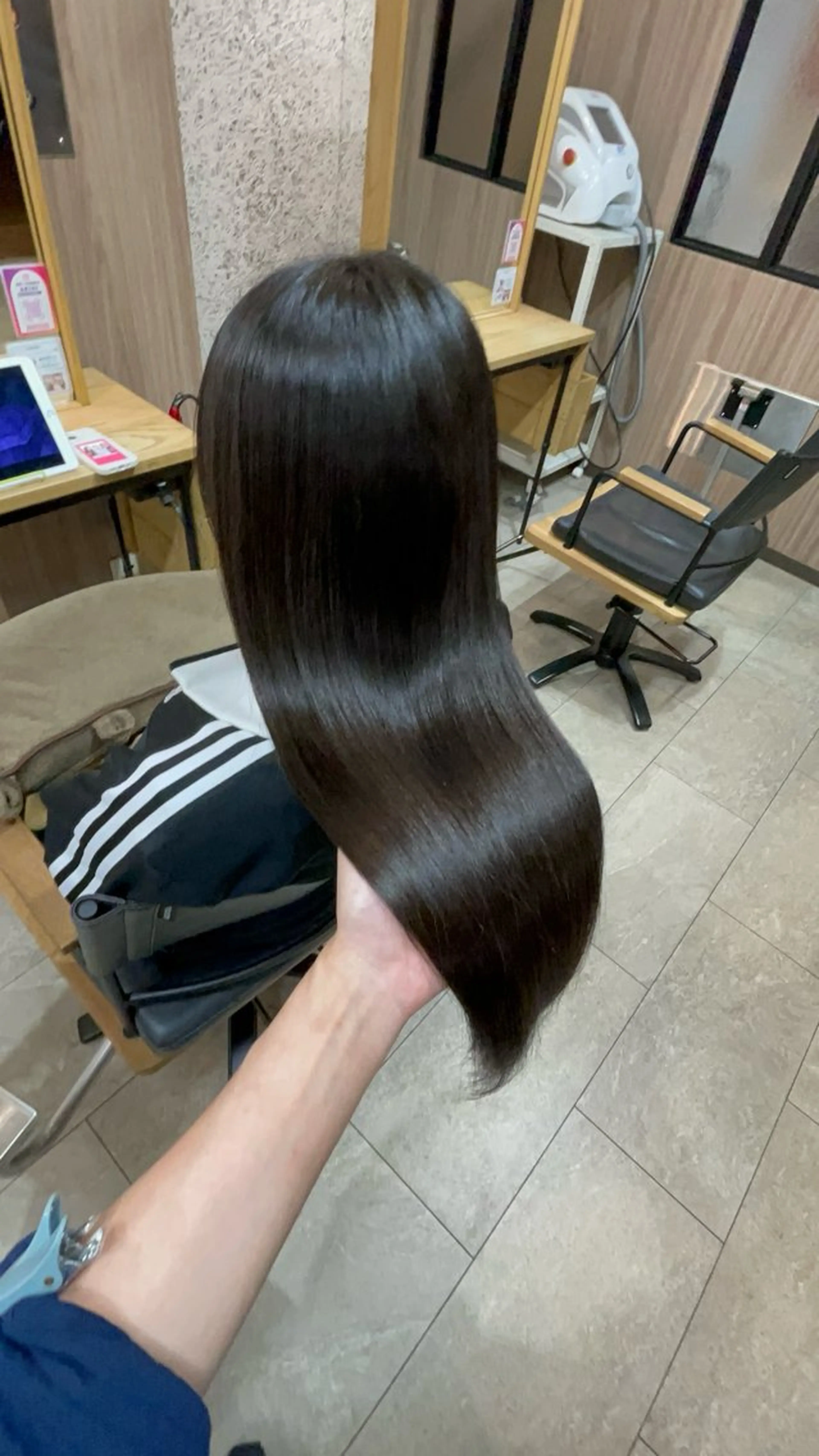 ロング カット 縮毛矯正 浅川 恵太のヘアスタイル