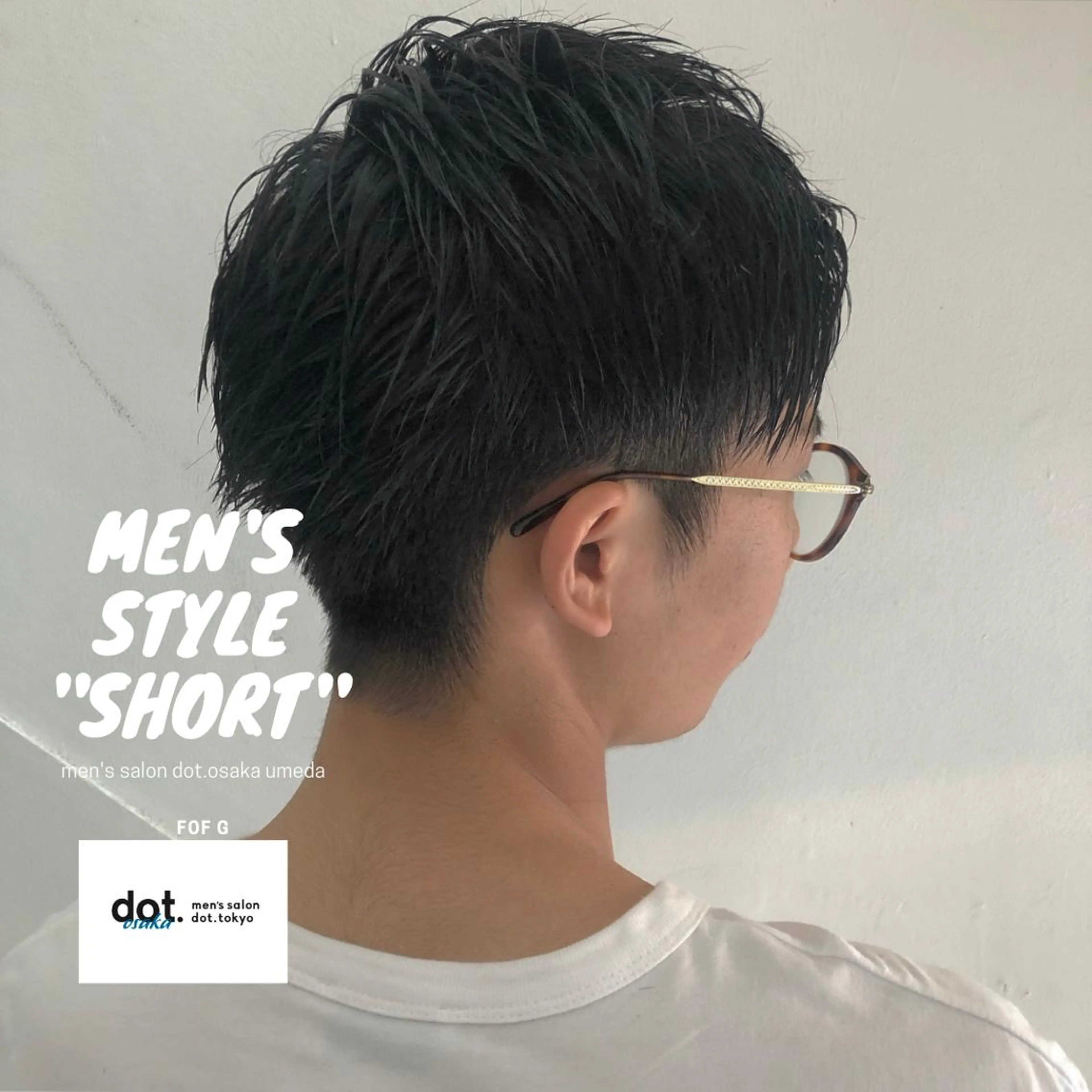 ショート メンズ カット CLUTCH天王寺 西藤遥河のヘアスタイル