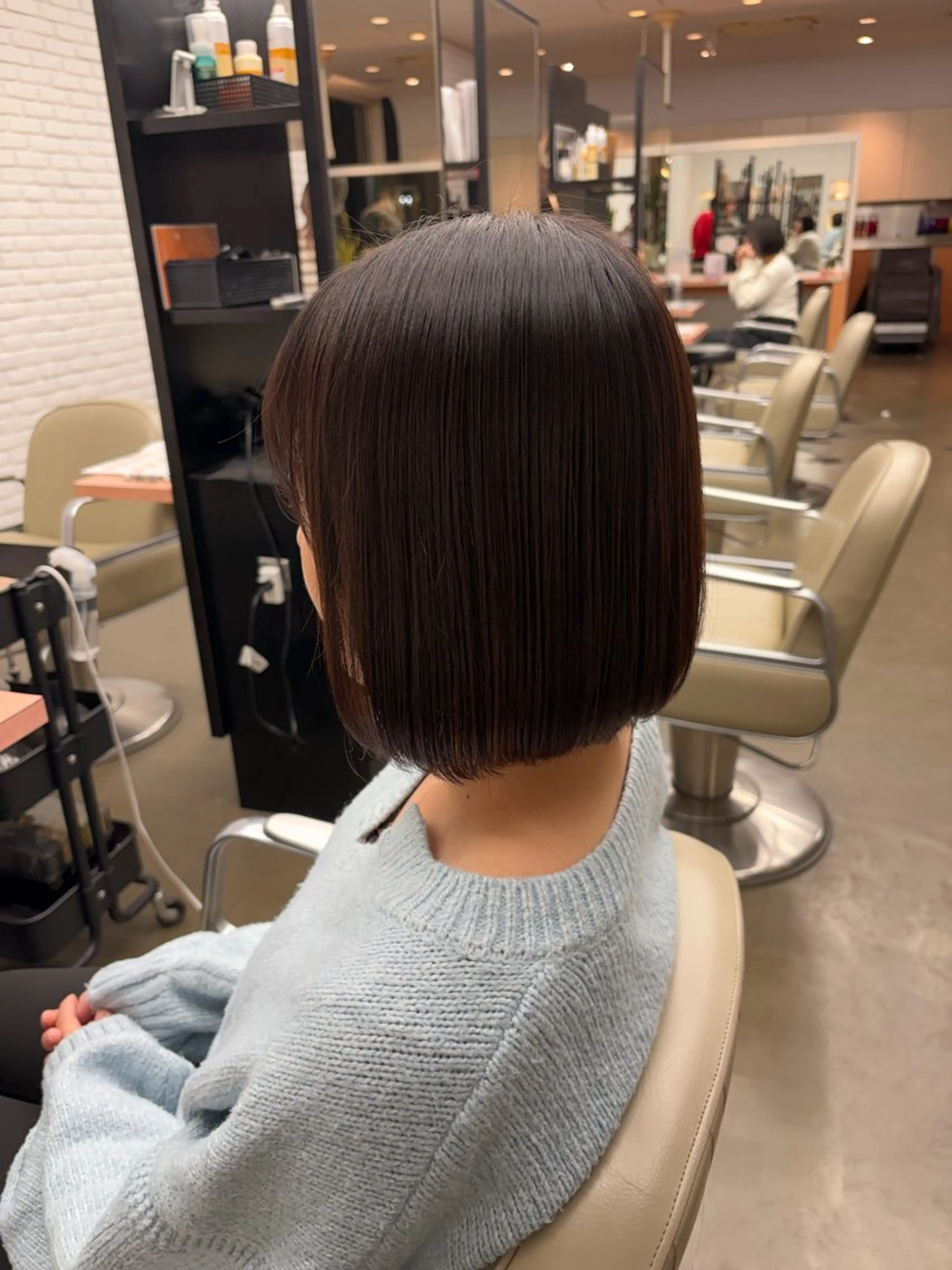 ショート ボブ DIFINOaoyama所属・🎧ayaka/ボブ /透明感カラー🩵のヘアスタイル