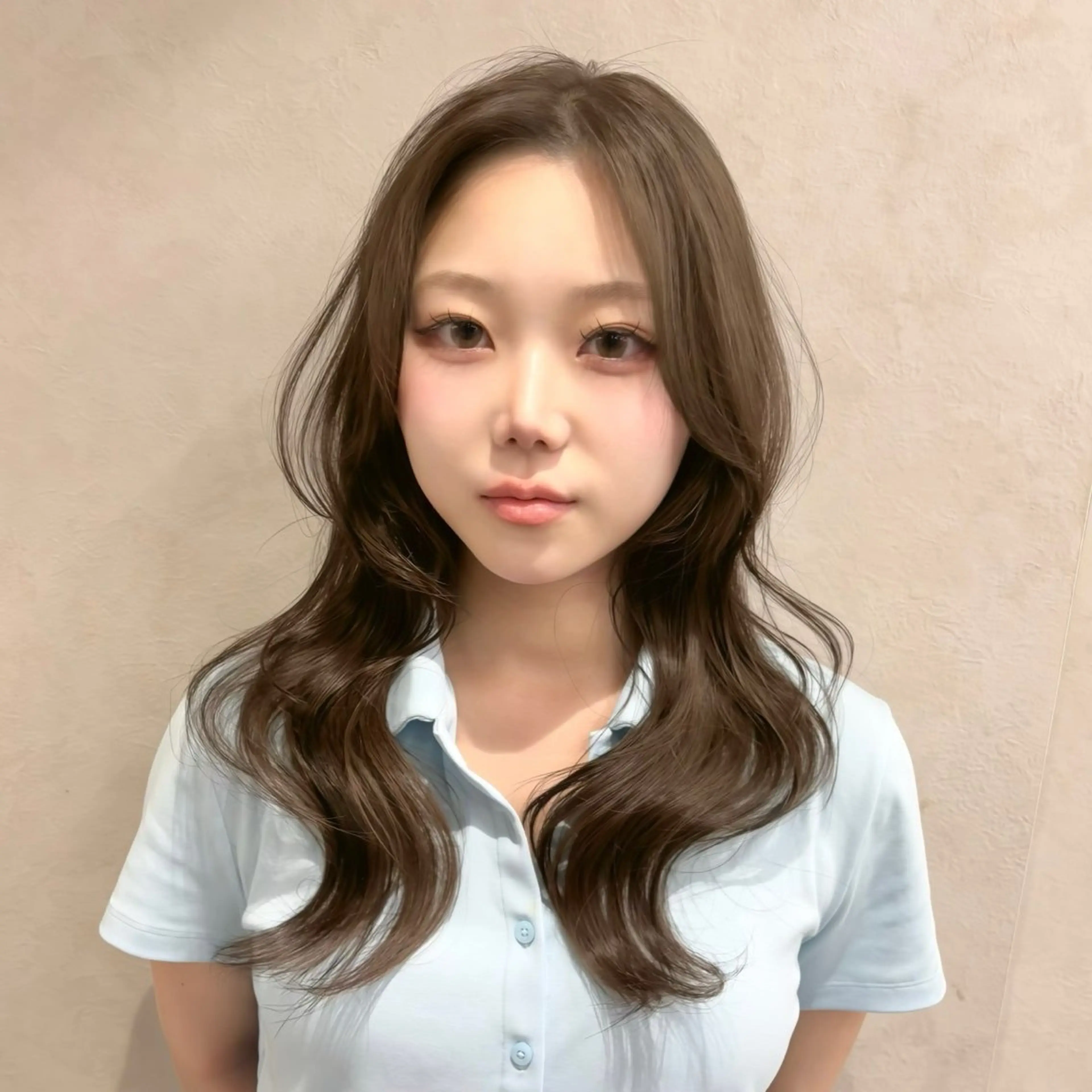 ロング ハッシュカット ハイレイヤー 韓国風ヘア レイヤーカット Lond mare ✂︎YUTAのヘアスタイル