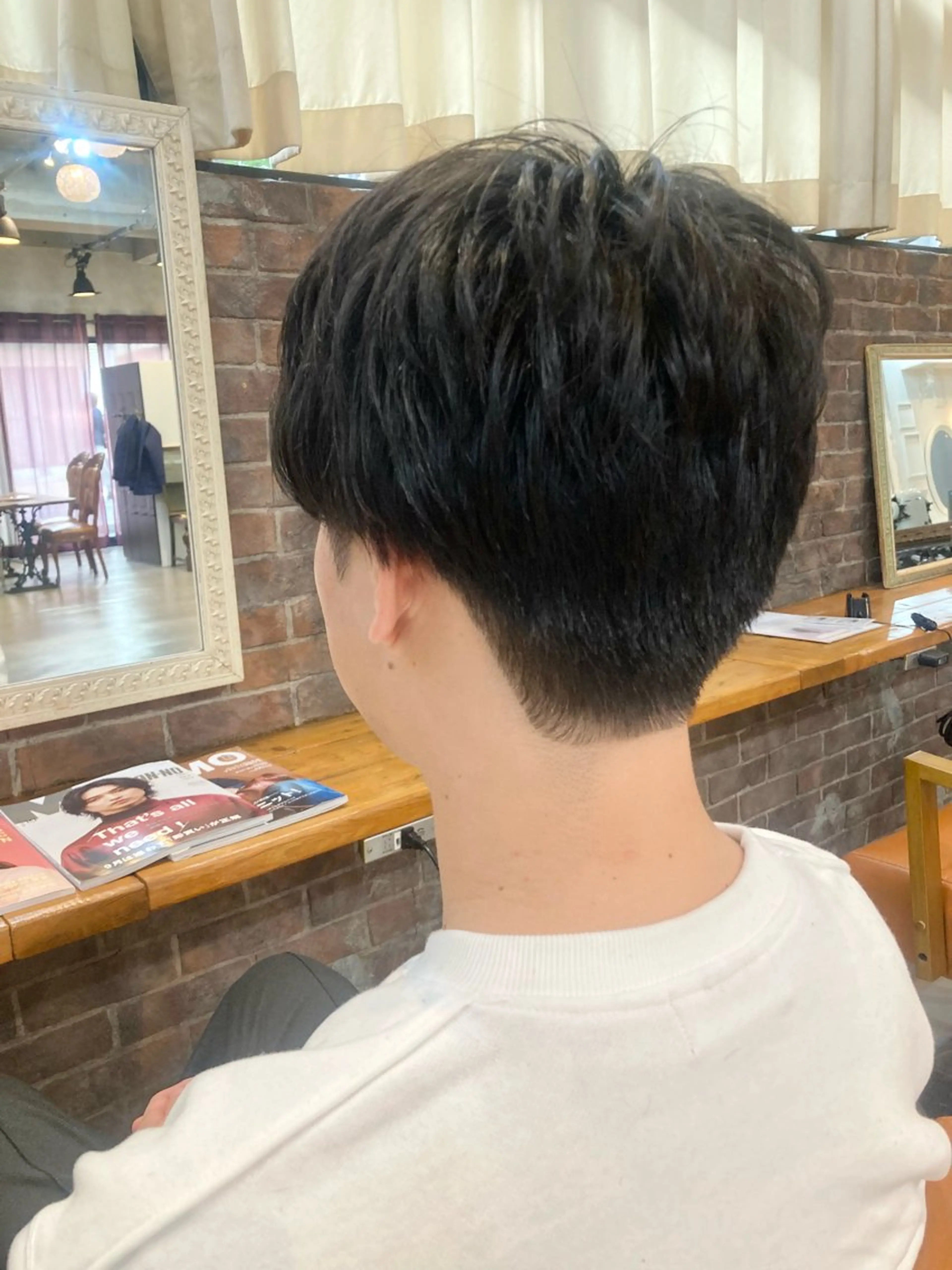 メンズ センターパート メンズ韓国風 メンズパーマ 髪質改善ヘアエステサロンOPSIA所属・髪質改善🌸 タケウチハナノのヘアスタイル