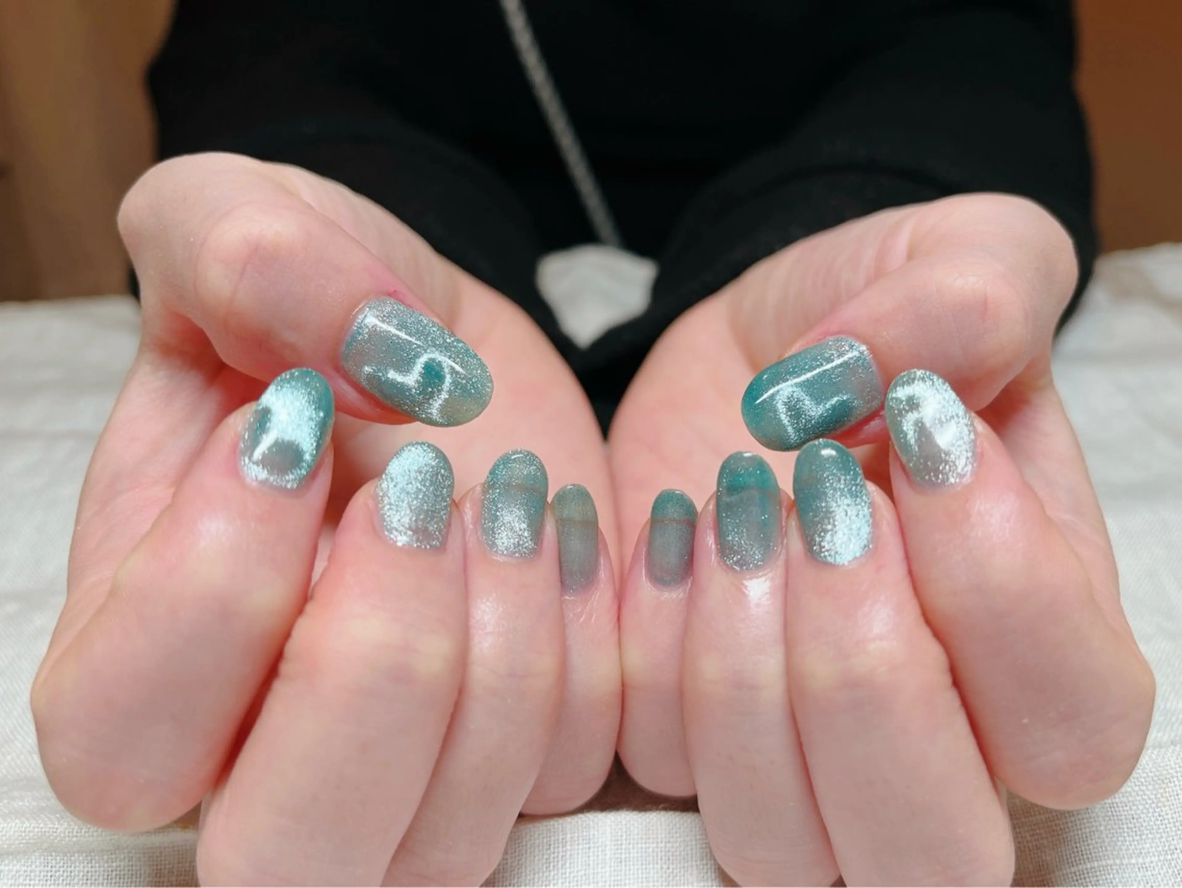 ネイル ハート ワンカラーネイル atelier mofのネイルデザイン