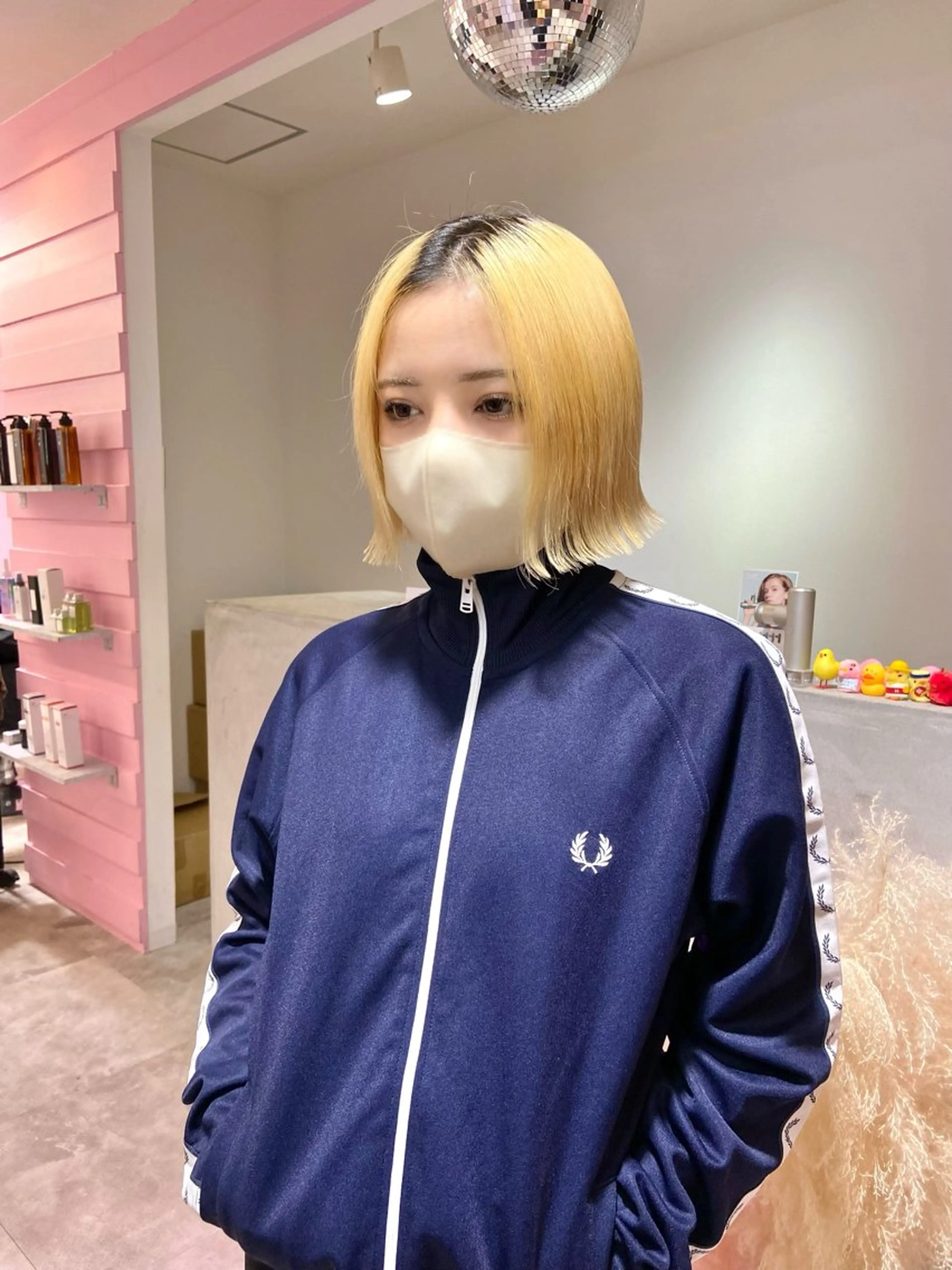ショート 切りっぱなしボブ ボブ ショートヘア 似合わせ暖色のプロ/ ニュアンスカラー🍊のヘアスタイル
