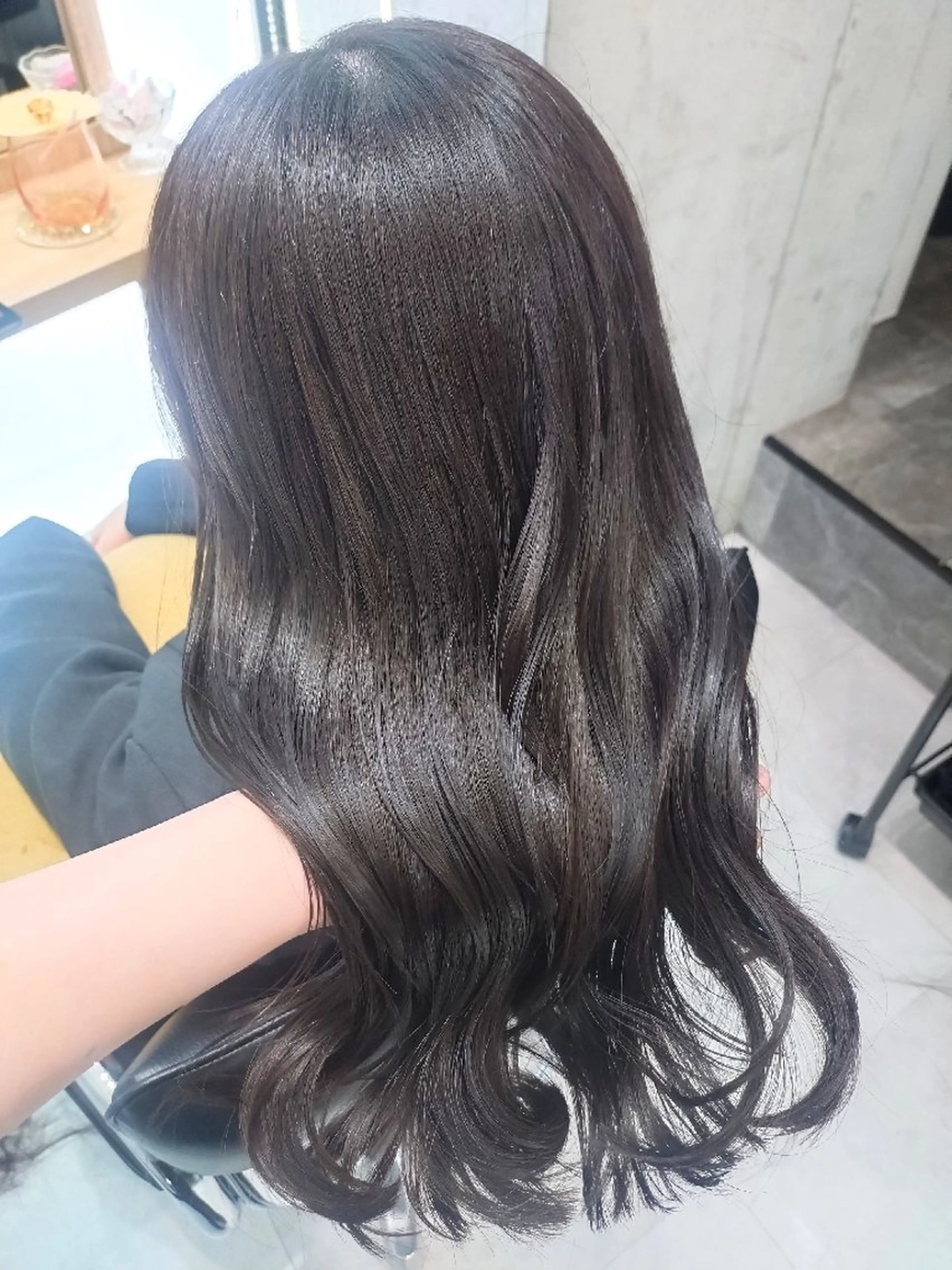 セミロング カラー カット ヘアカラー ヘアアレンジ/透明感 カラー/AKARIのヘアスタイル