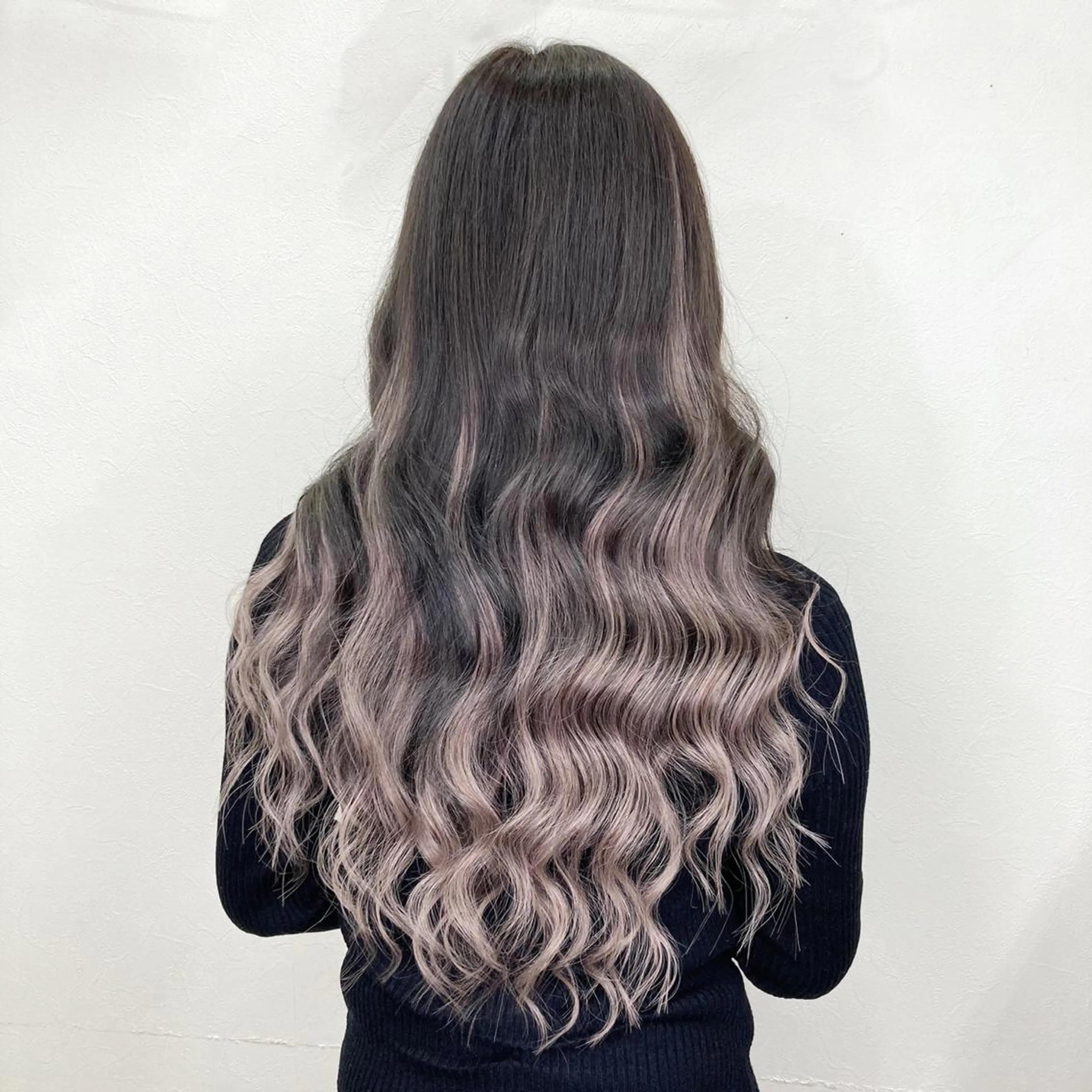 セミロング カラー グラデーションカラー エクステ KEISUKE🧡 NEXT池袋のヘアスタイル