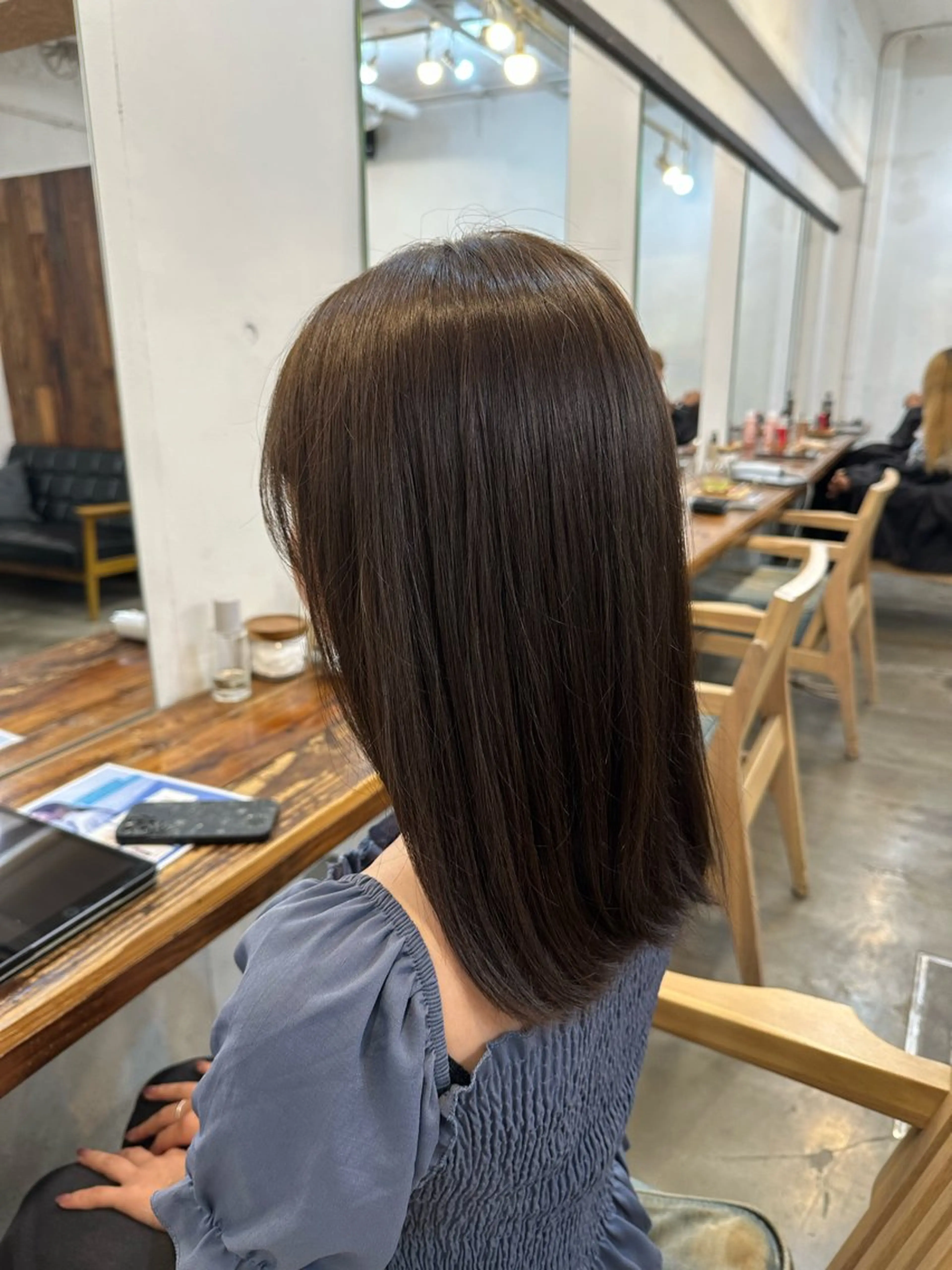 セミロング カラー ヘアカラー トリートメント カットモデル募集中/ たなかはやとのヘアスタイル