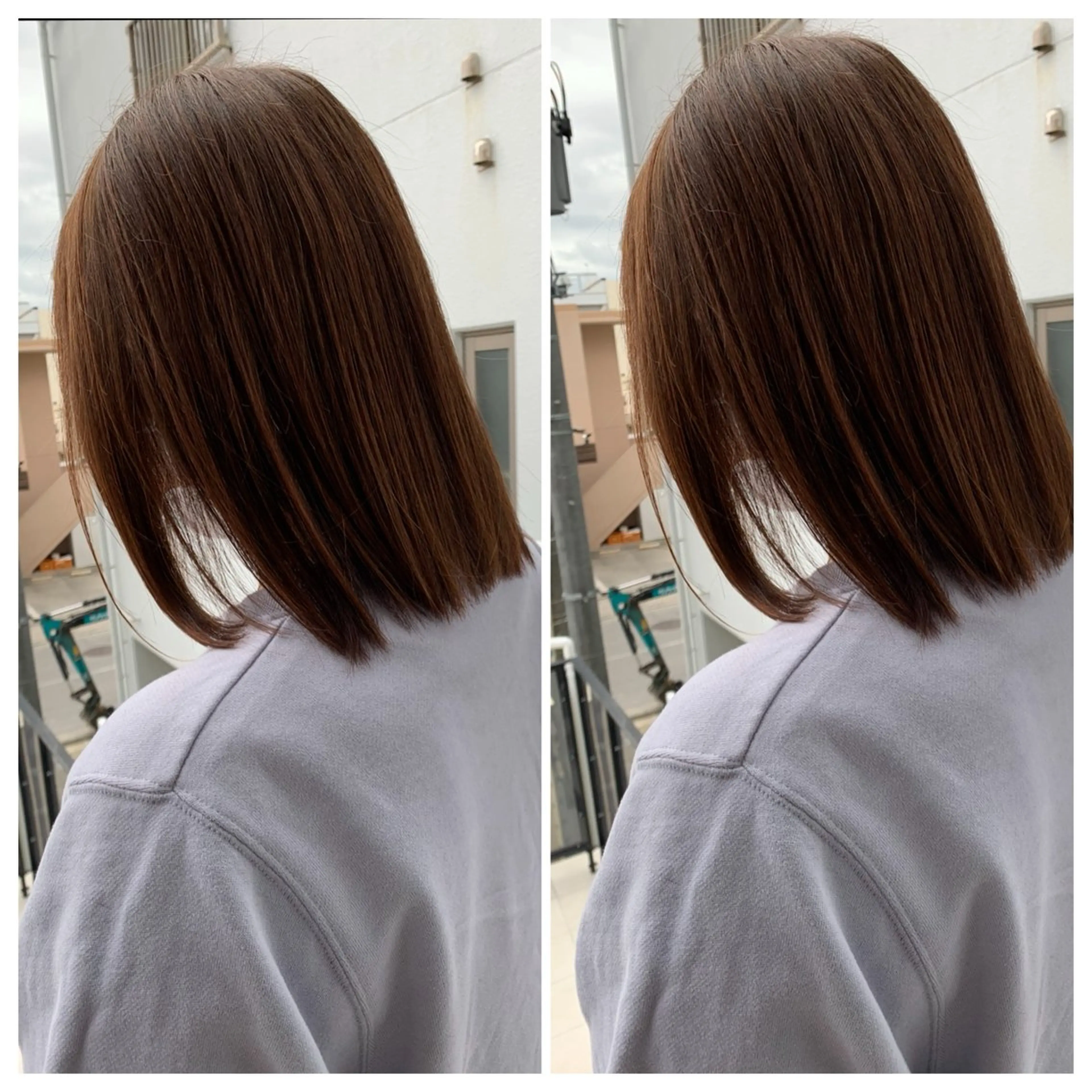 ミディアム カラー ブラウンカラー チョコレートブラウン モカブラウン ヘアカラー 富原 そらのヘアスタイル