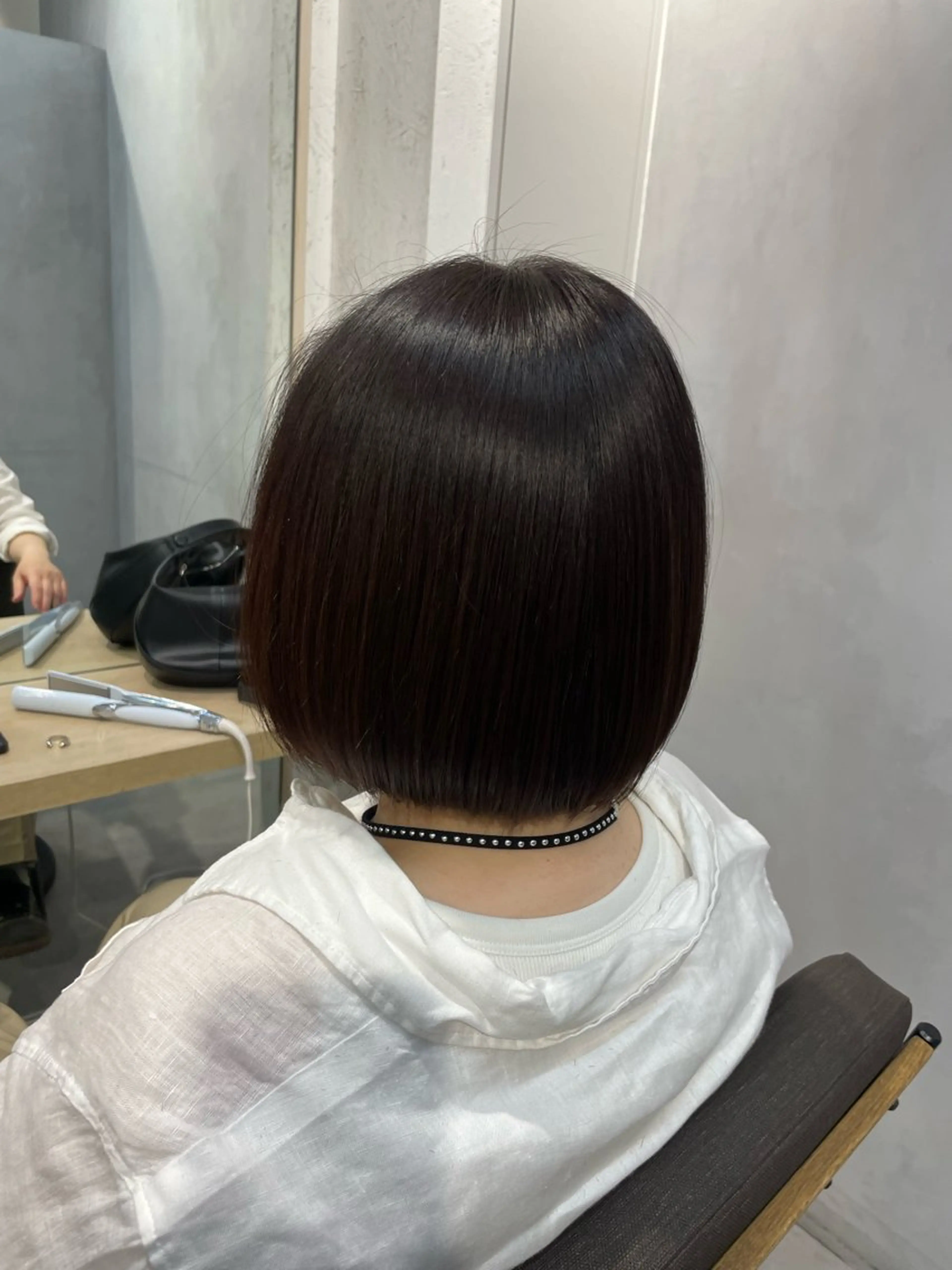 ミディアム 縮毛矯正 縮毛矯正 unsome千歳船橋店所属・佐藤 聖真のヘアスタイル