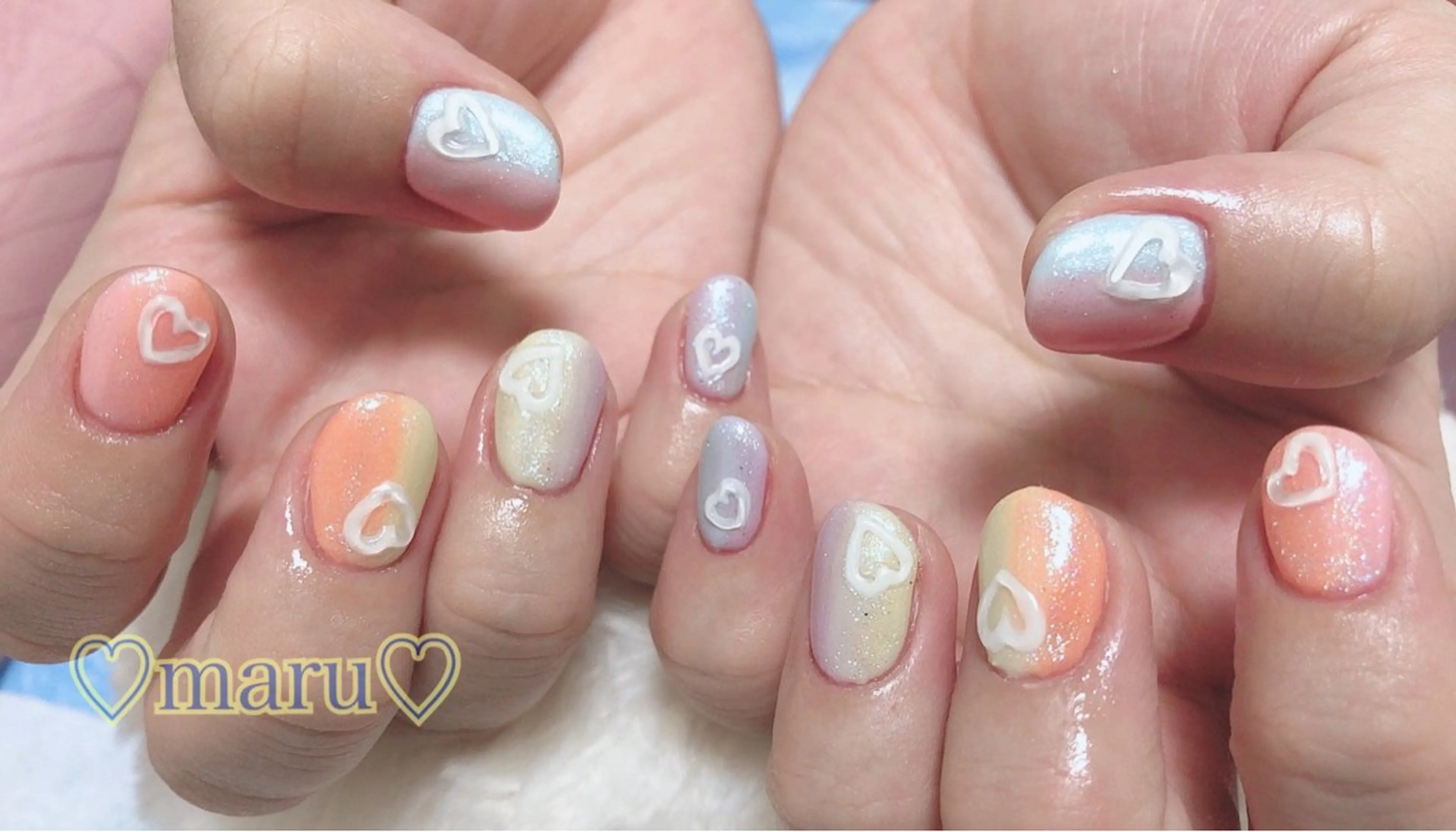 ネイル ハンドネイル フットネイル まるみ♡8/25- 31お休み🙇‍♀️のネイルデザイン