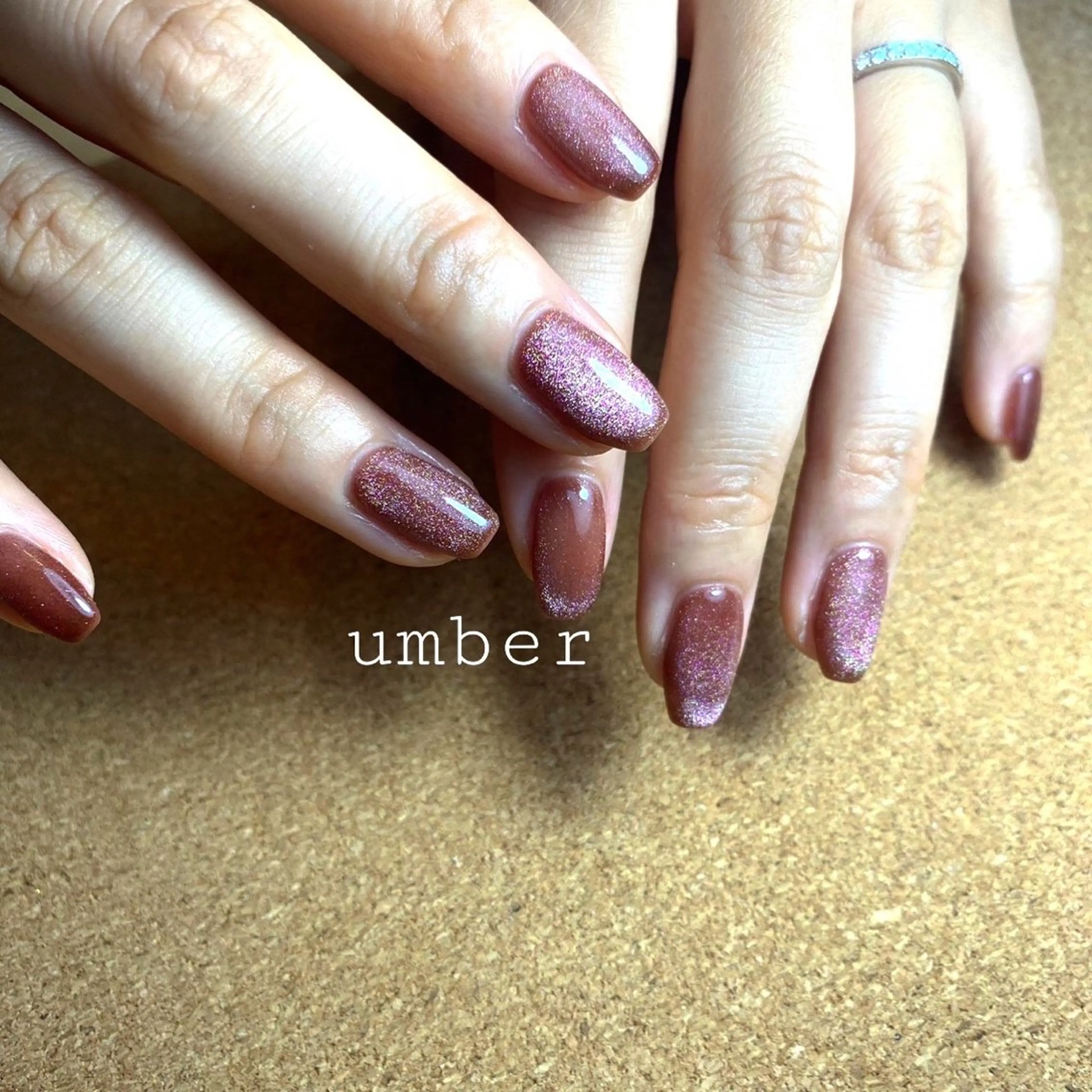 ネイル ハンドネイル umber 三茶1分のネイルデザイン