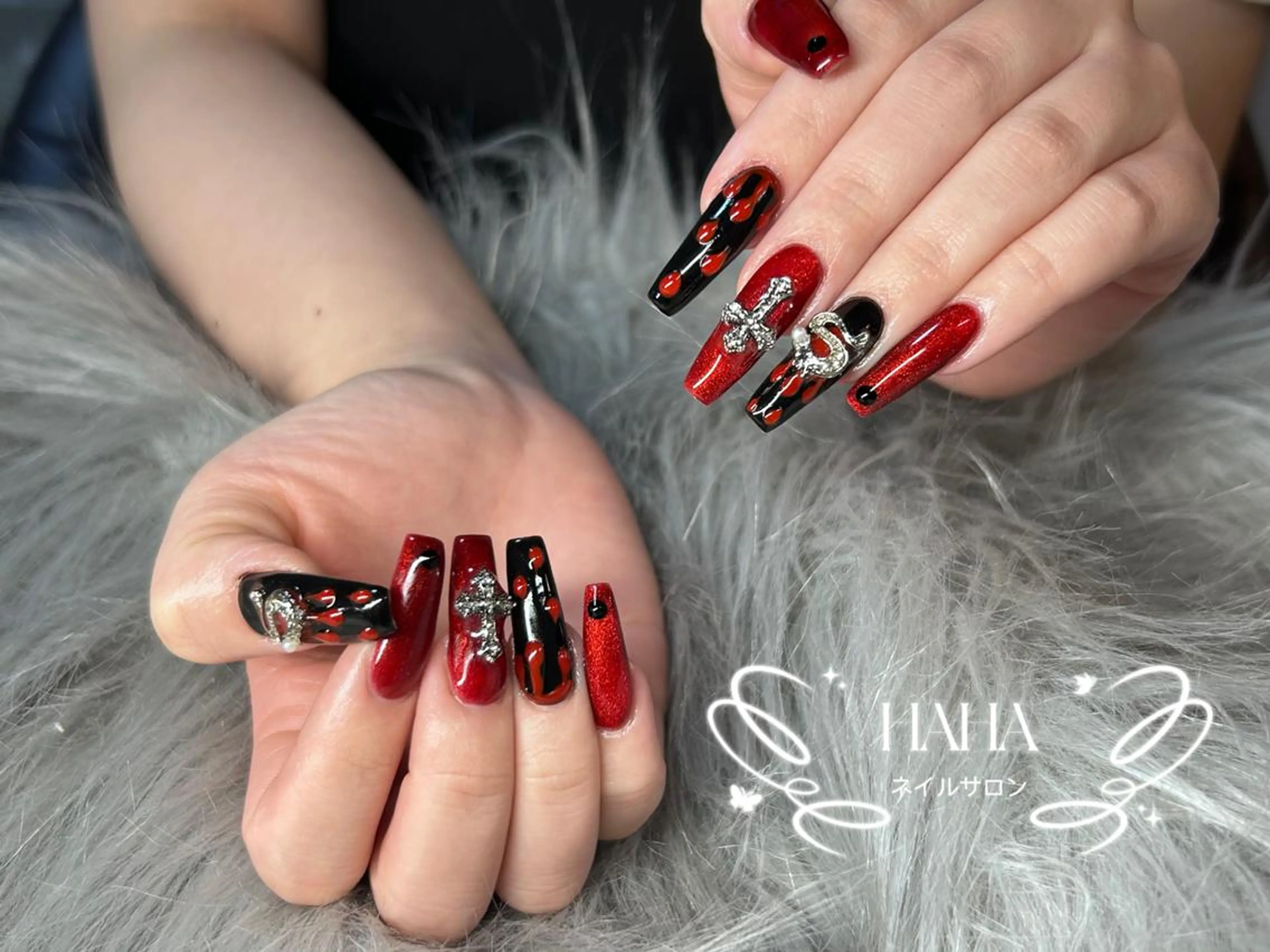 カラー ハンドネイル HAHA NAILSのネイルデザイン