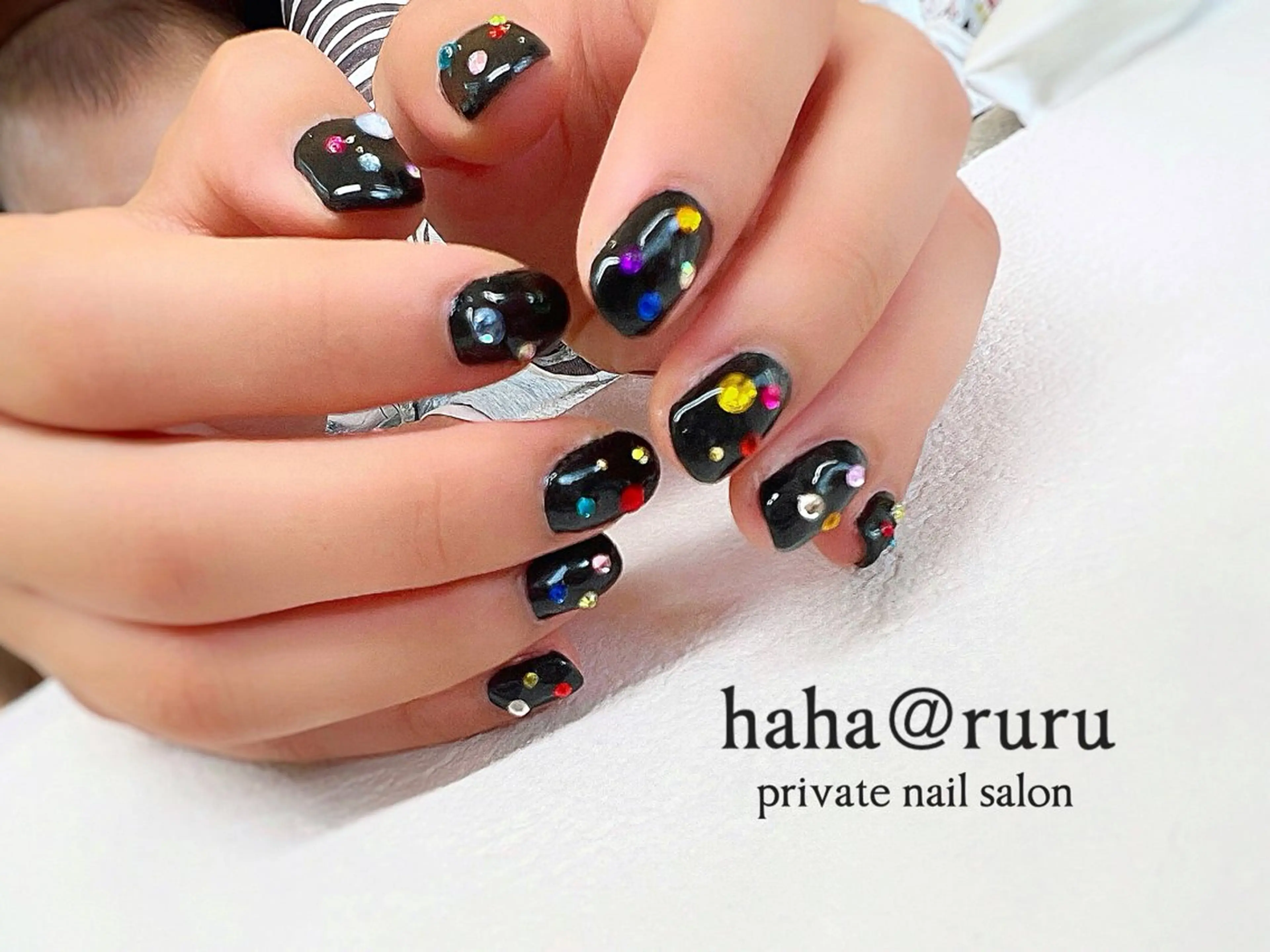 ネイル アートネイル ワンカラーネイル haha@ ruruのネイルデザイン