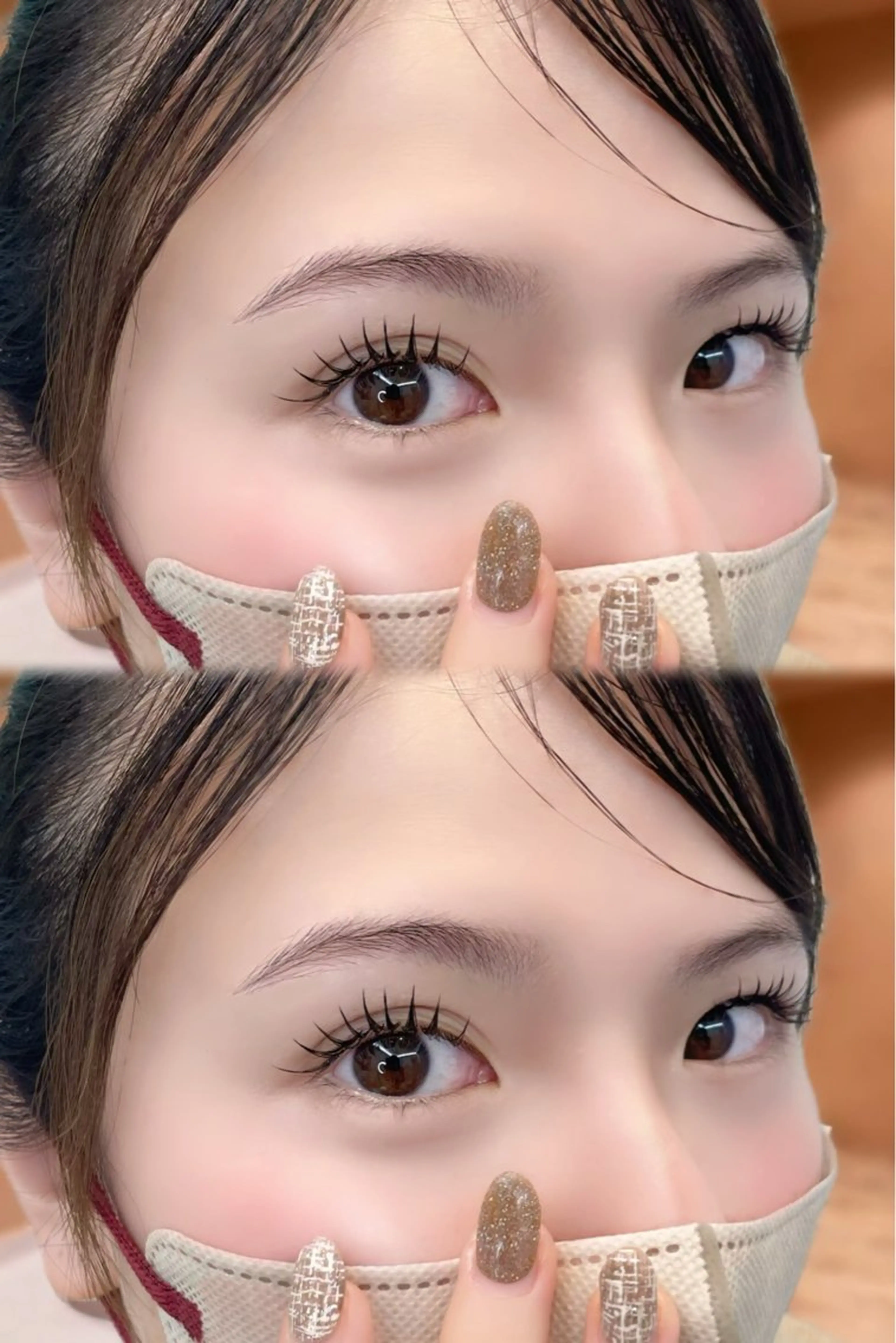 【モデル】すぐ予約ok👌フラットラッシュ160本オフ込※LINE予約だと3000円の写真