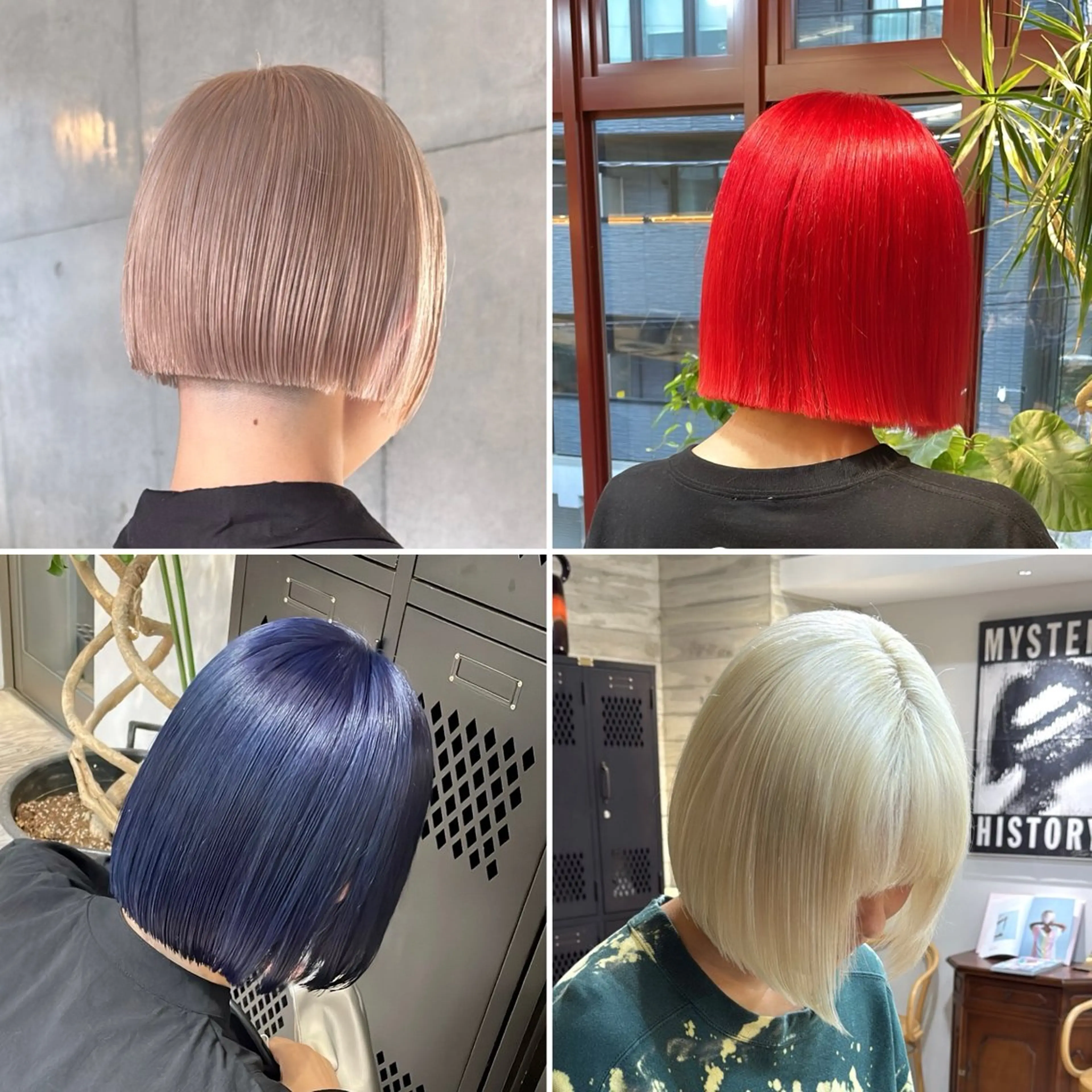 ミディアム カラー カット ヘアカラー パーマ 縮毛矯正 トリートメント 色落ち綺麗透明感カラ /ボブ/ナカツヒカルのヘアスタイル